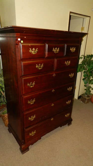 10 Large Mahogany High Boy Chest By Sumter Cabinet Co Sep 15