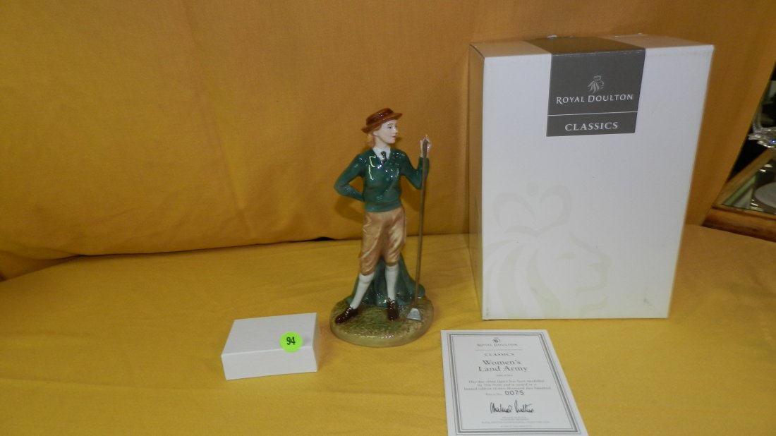 Nice Royal Doulton figurine, "Women's Land Army HN (1 of 6)