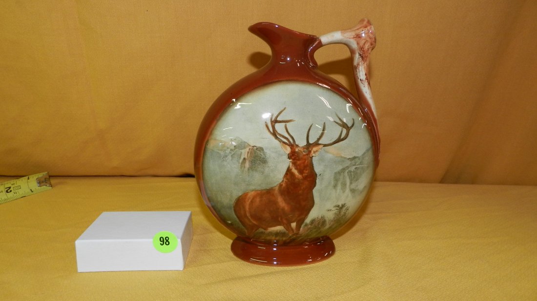 Nice Royal Doulton Dewar's Whisky jug, with painted (1 of 5)