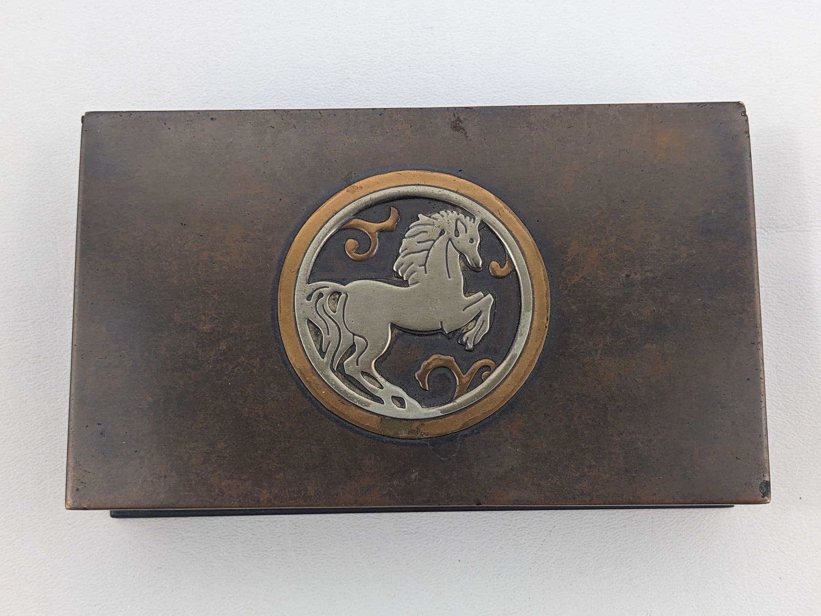 Silvercrest Co.  Bronze Arts and Crafts Cigarette Case (1 of 9)