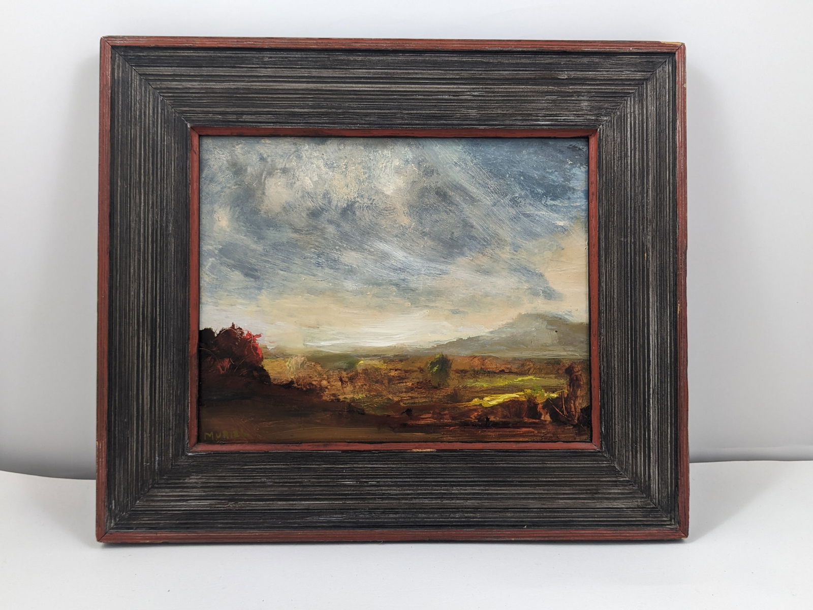 Muriel Goldman Landscape Oil on Panel signed (1 of 4)