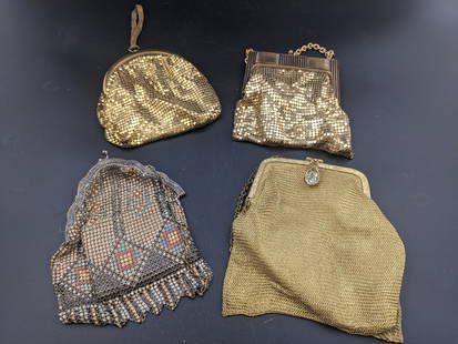 Mesh Evening Bags 4: Vintage Mesh Evening Bags 4 one Whiting and Davis
