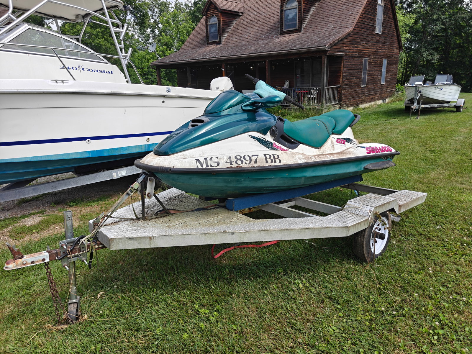 1996 Sea Doo Bombardier GTX Jet Ski & Trailer: 1996 Sea Doo Bombardier GTX Jet Ski & Trailer