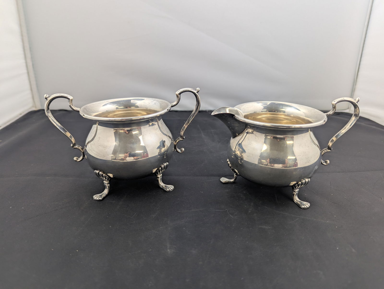 Hunt Sterling Milk and Sugar Bowl Set 287 g (1 of 6)