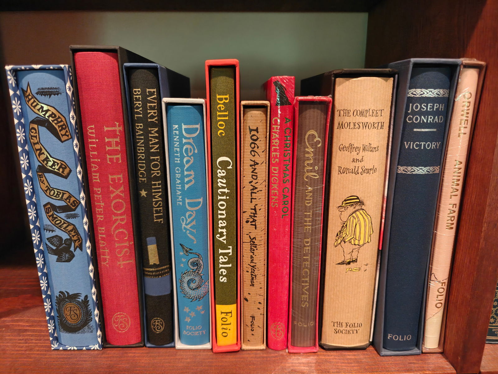 Folio Society Books Shelf Four -- 11 books (1 of 12)