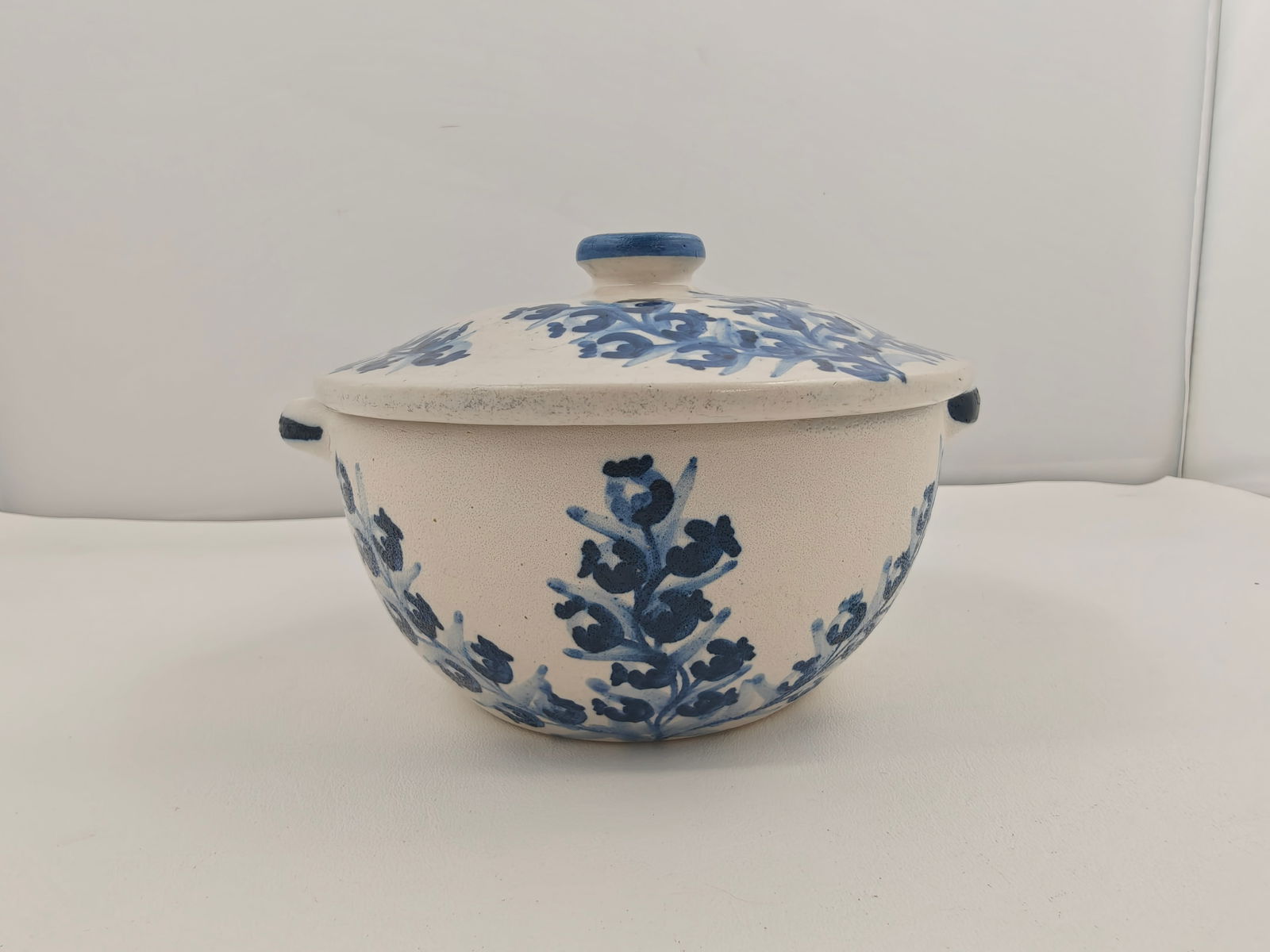 Vintage Dorchester Pottery with cover: Vintage Dorchester Pottery bowl, signed C.A.H., with cover. 7x 7x 3.5"