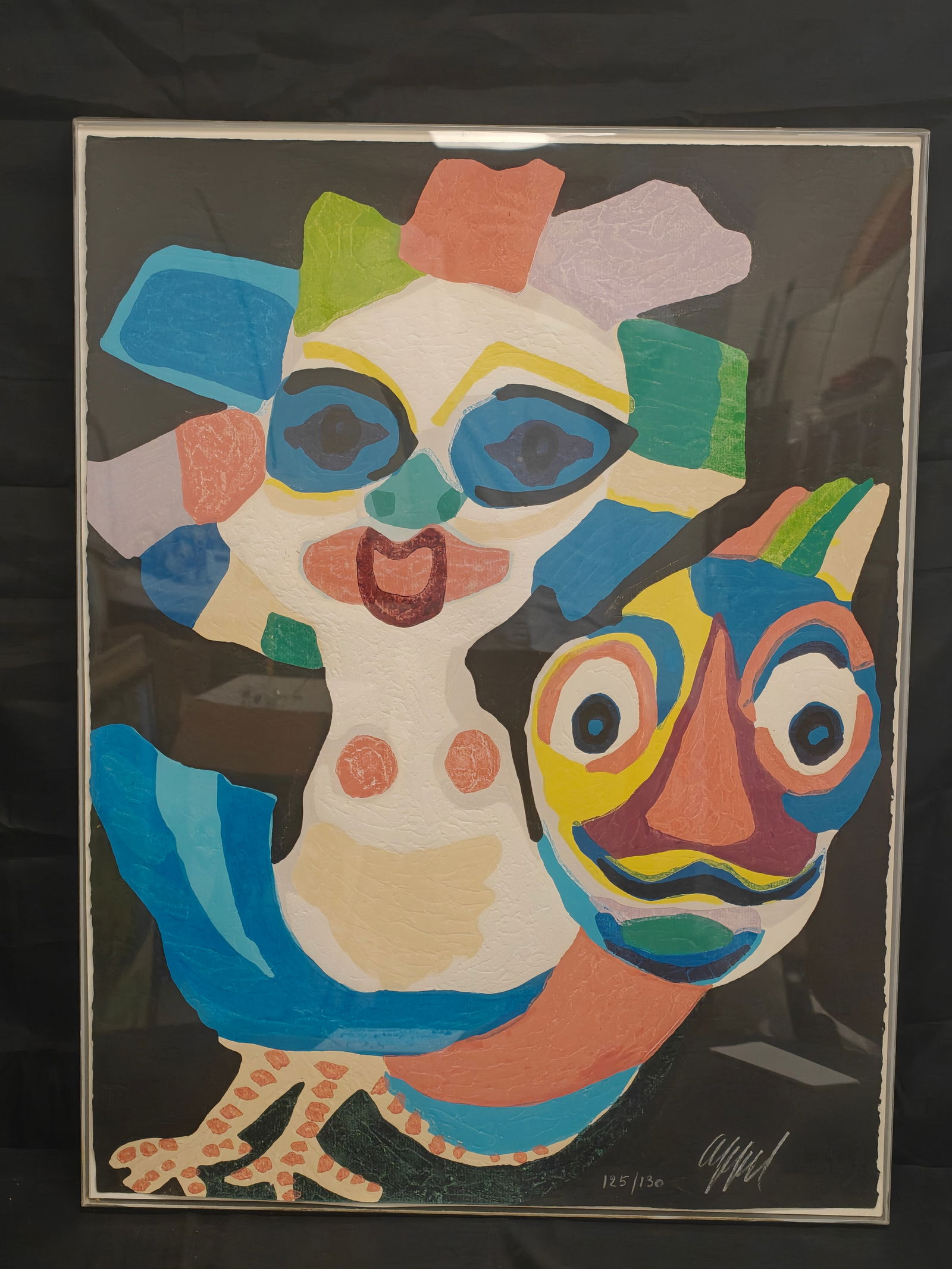 Karel Appel Lithograph "Circus Series," Signed & Numbered (1 of 4)