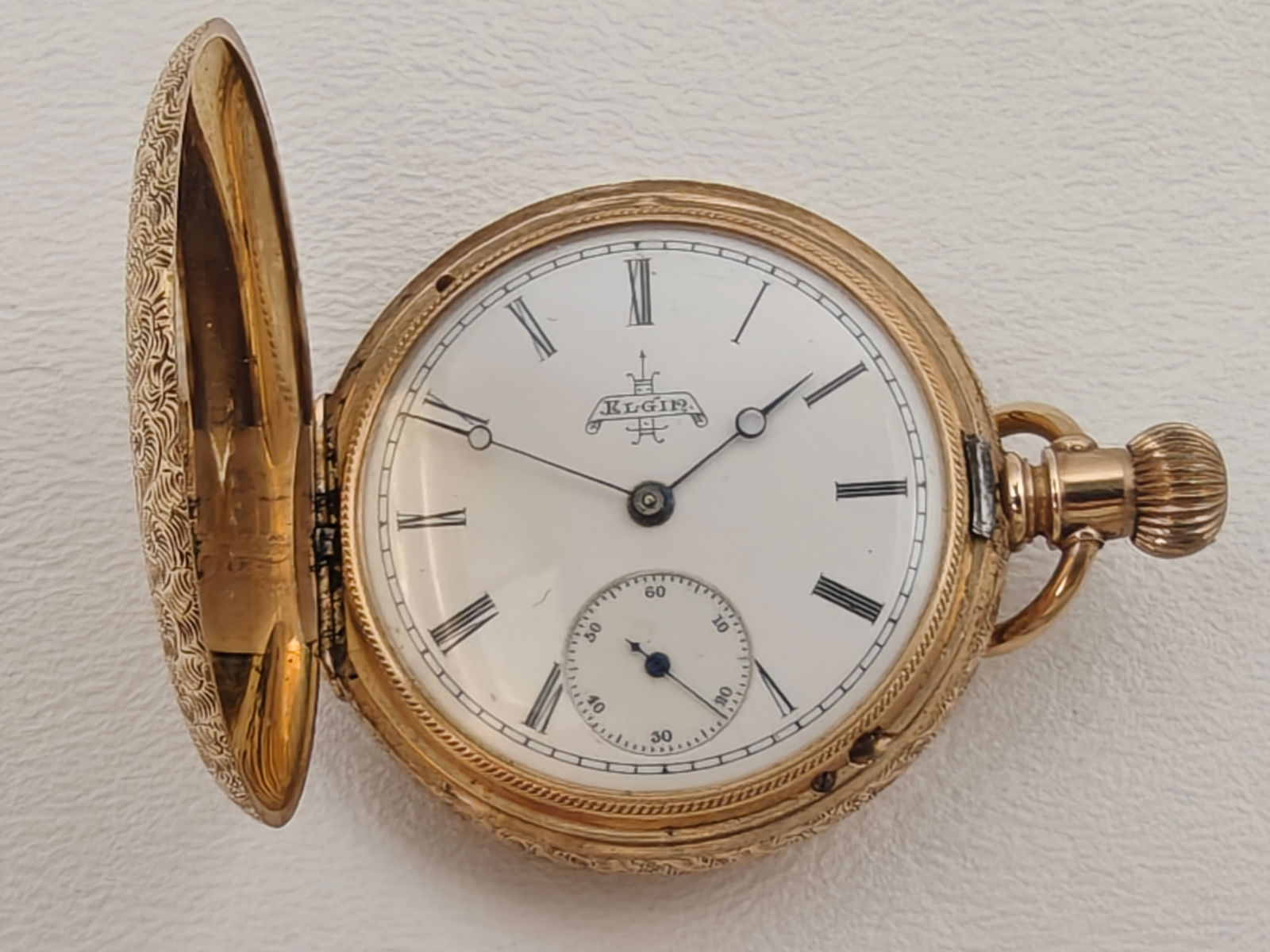 Elgin National Watch Co. 14K Gold Hunter Case Pocket Watch (1 of 9)