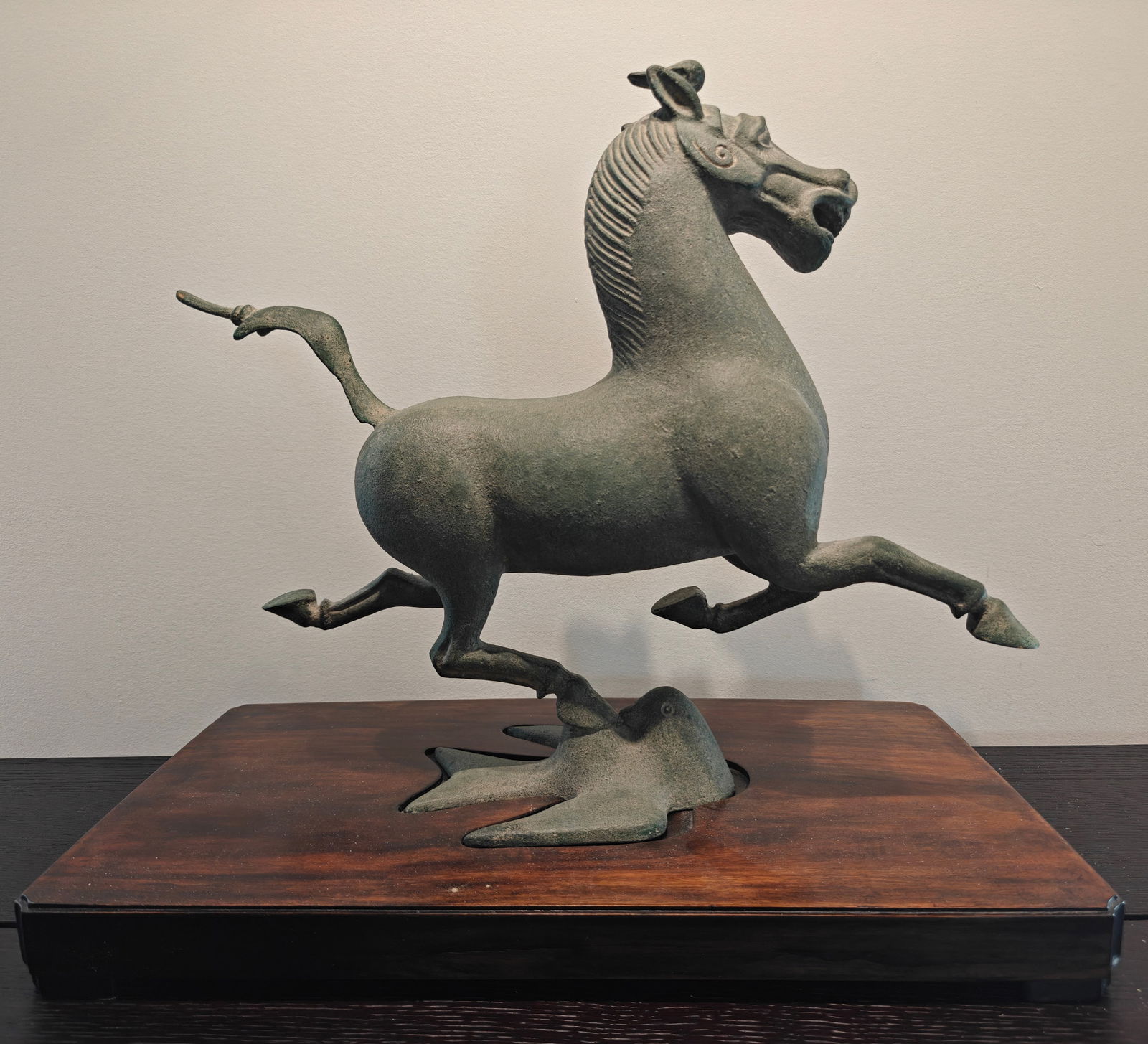 Bronze Sculpture of Galloping Horse Treading on a Flying Swallow (1 of 7)