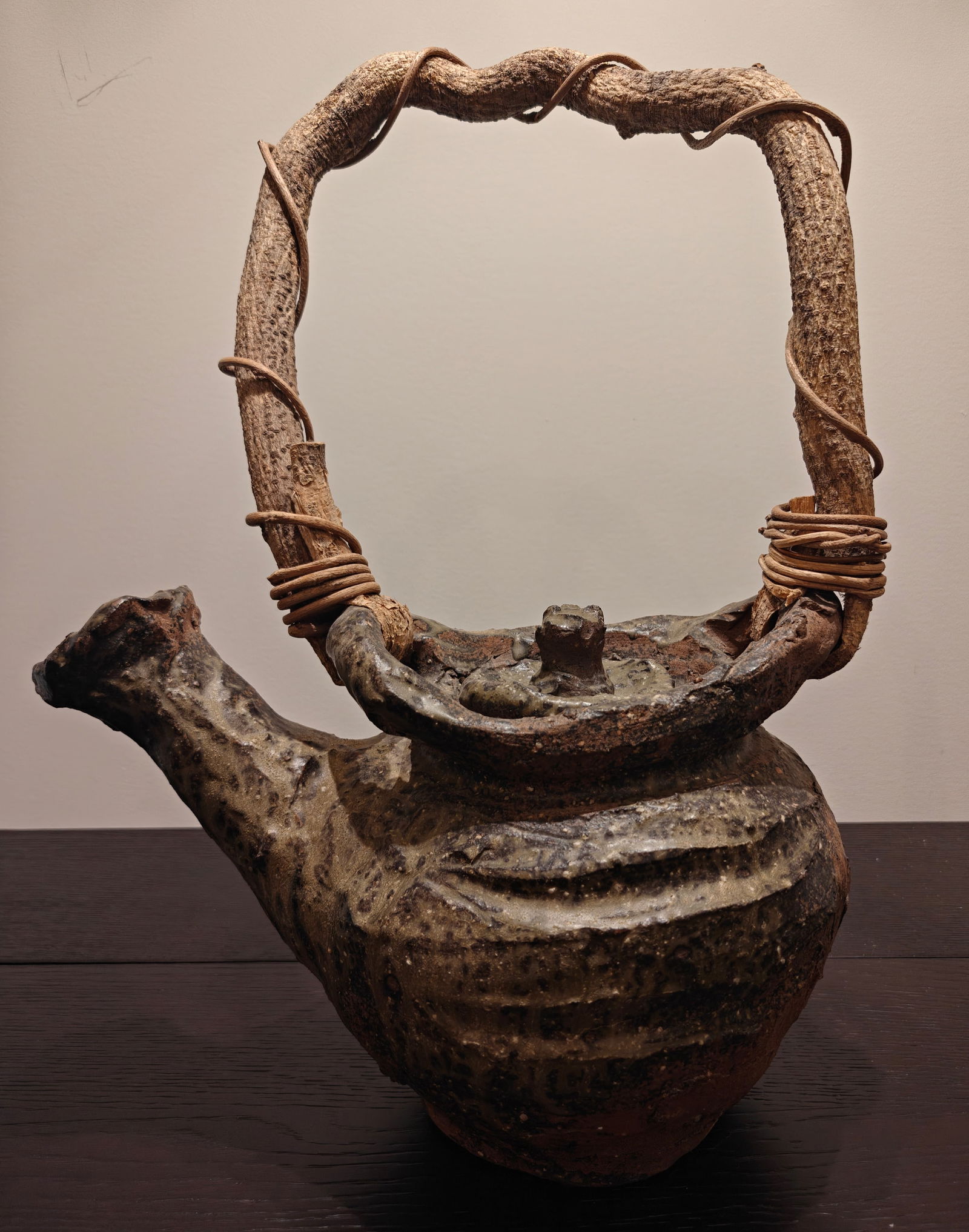 Japanese Pottery Tea Vessel, possibly Seto (1 of 7)