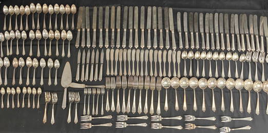 Gorham Plymouth Sterling Flatware, 158 pc, 3104g