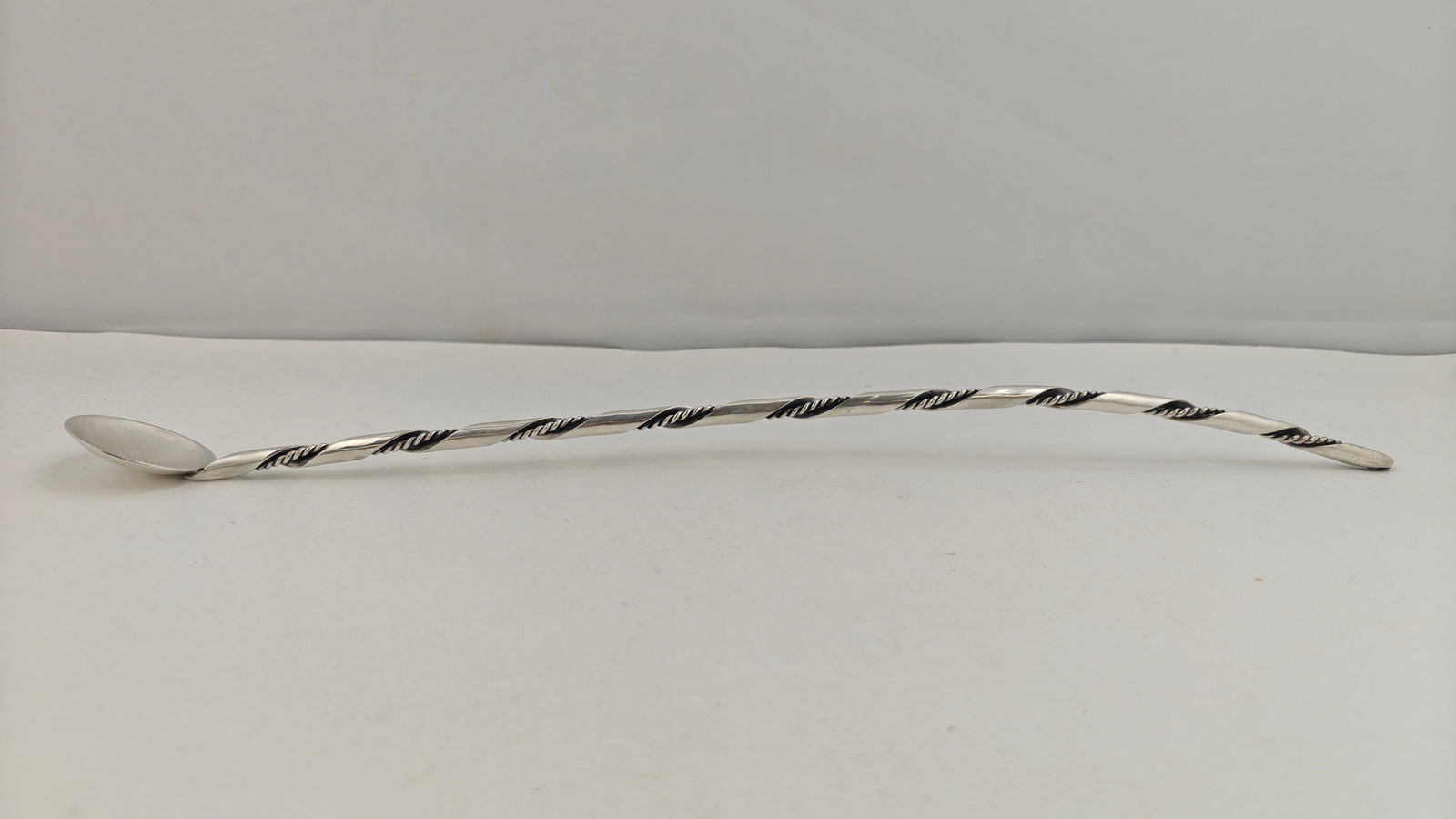 Long Handled Sterling Spoon 75g (1 of 3)