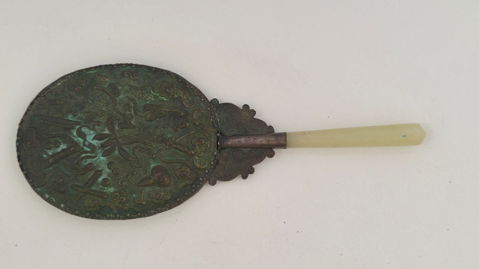Vintage Chinese Bronze Hand Mirror (1 of 5)