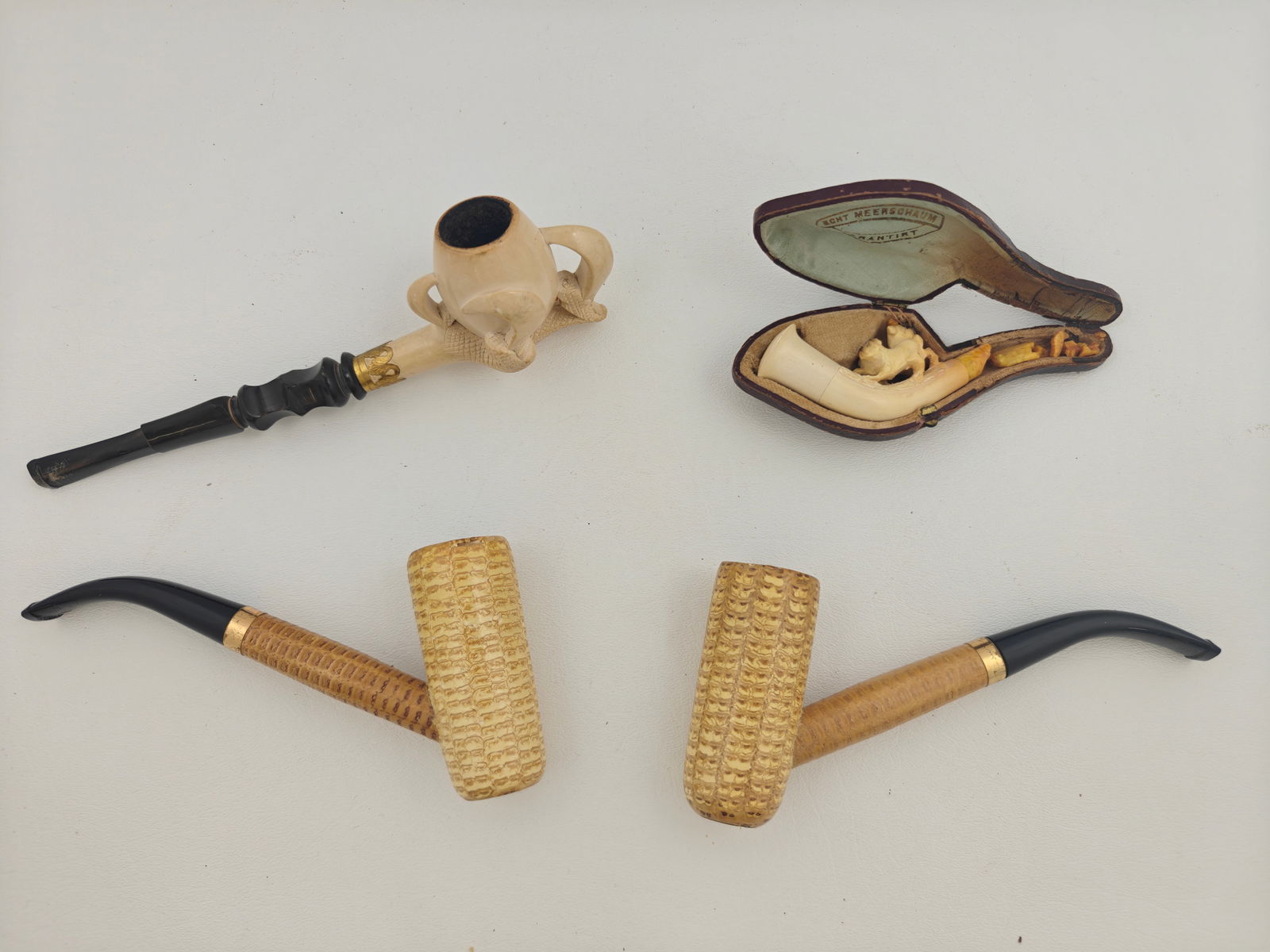 Four Meerschaum Pipes, Including Antique Example (1 of 9)