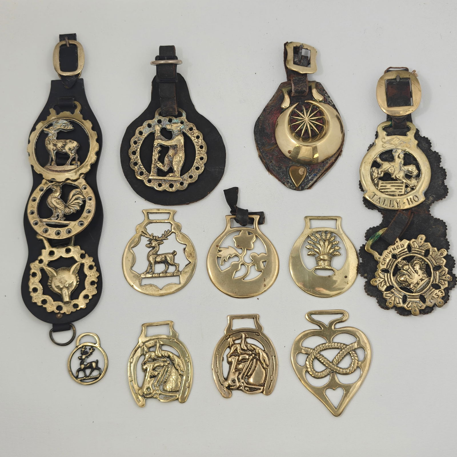 Collection of English Brass Horse Brasses (1 of 8)