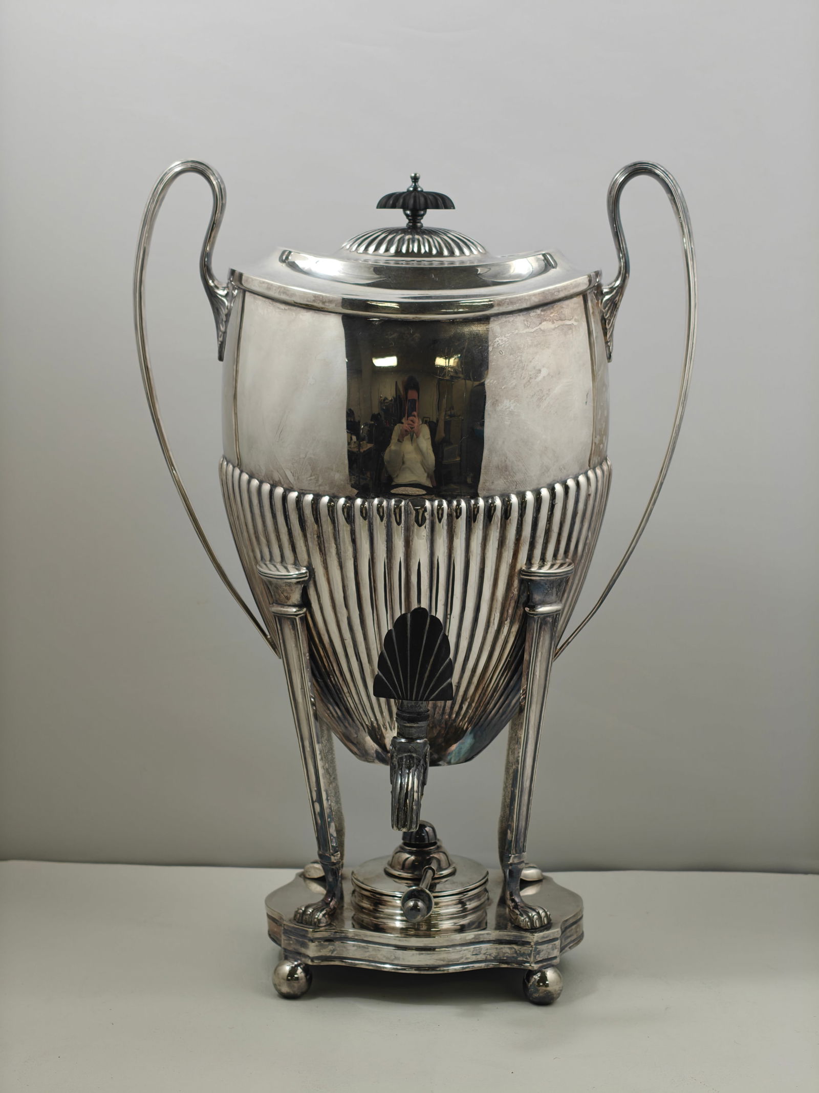 English Silverplate Samovar, 15" Tall (1 of 9)