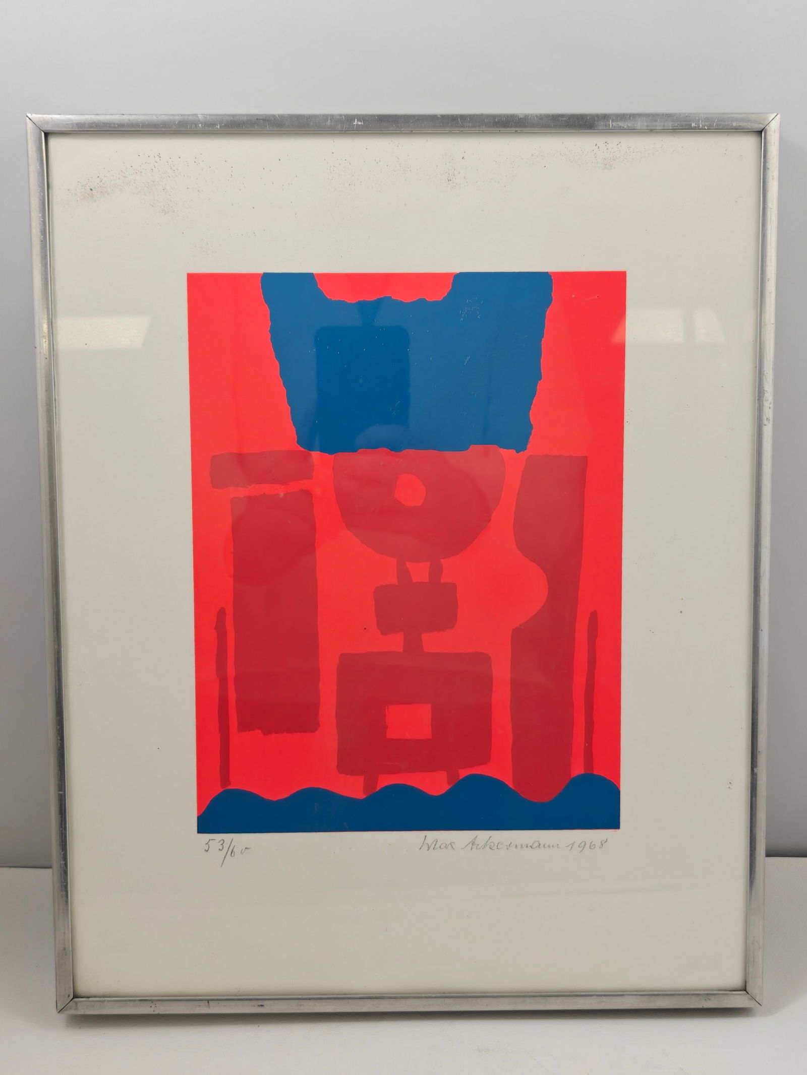 Max Ackermann Untitled Abstract Composition (1968) - Signed Serigraph 53/60 (1 of 6)