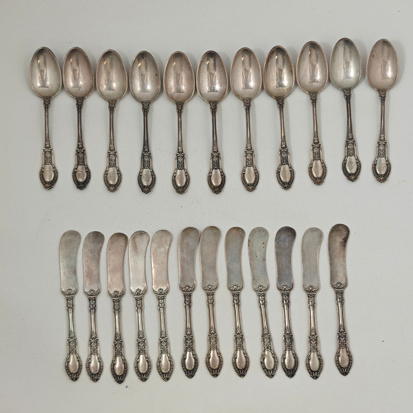Victorian Gorham Sterling Silver Flatware Set, 770g (1 of 6)