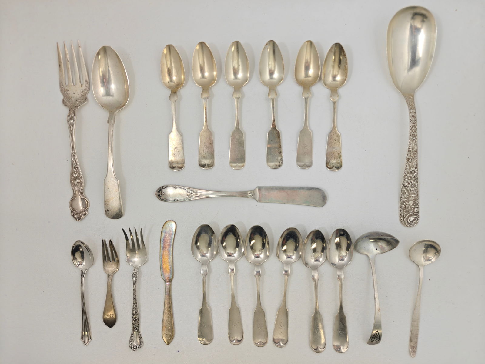 Assorted Sterling Silver Flatware Collection - 638g (1 of 8)