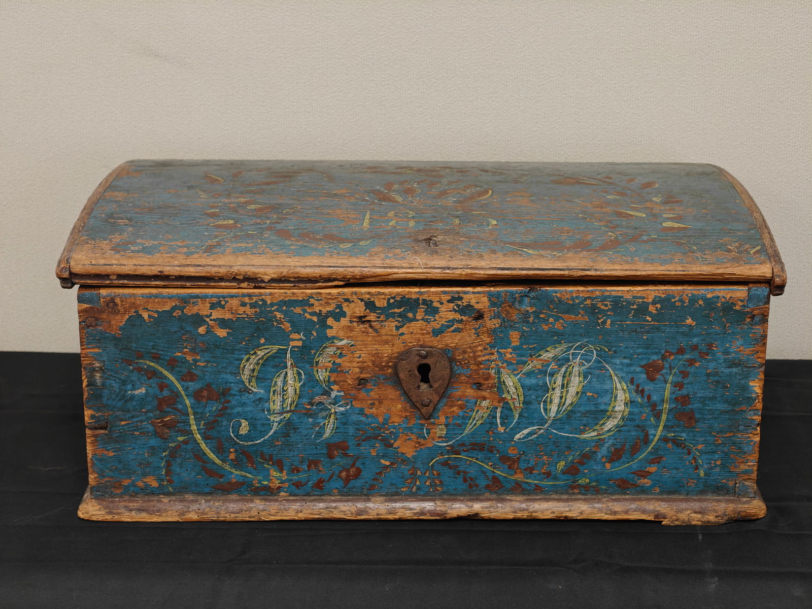 Swedish Decorated Box Dated 1853 (1 of 7)