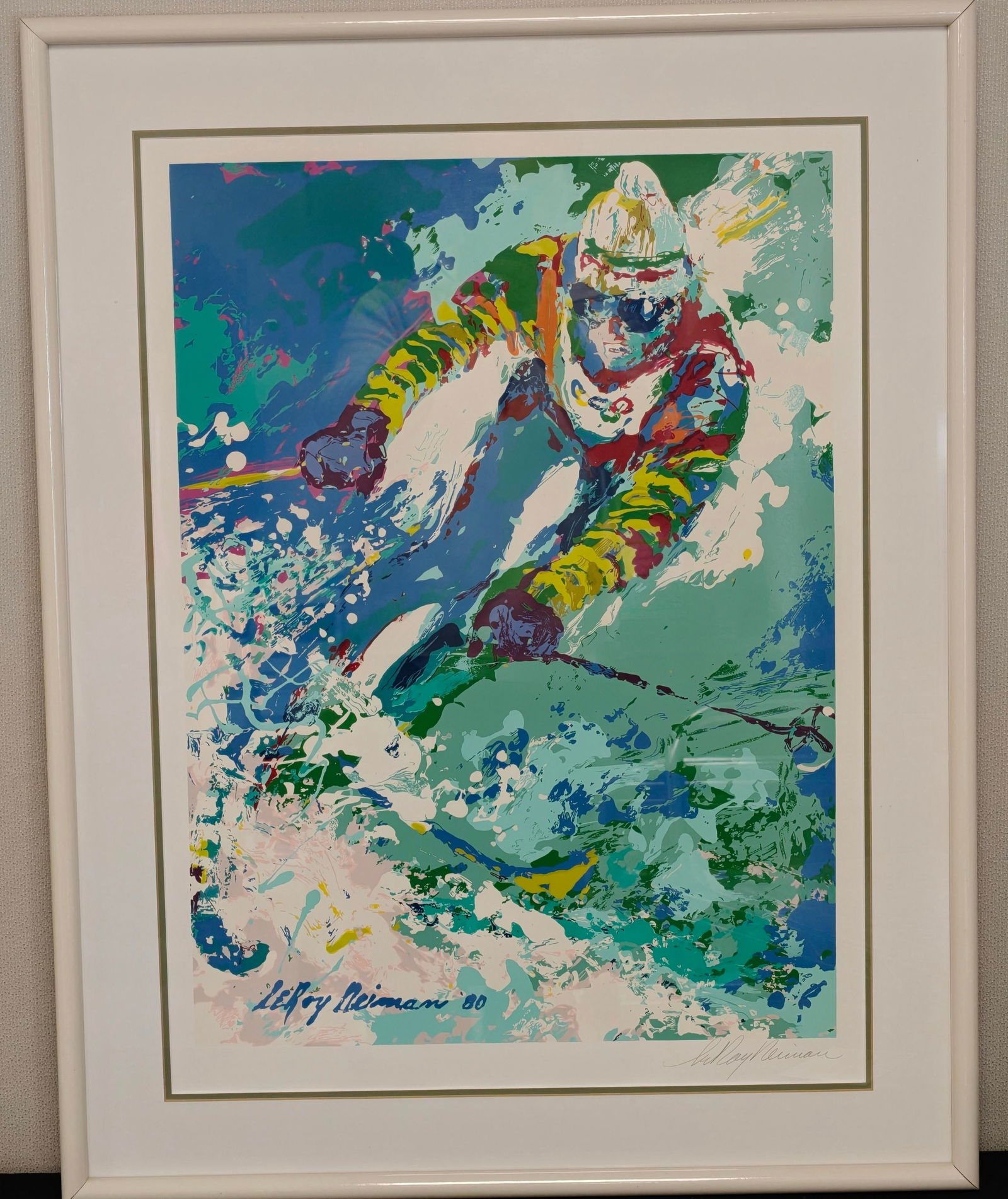 LeRoy Neiman "Slalom Skier," 1980 Serigraph (1 of 5)