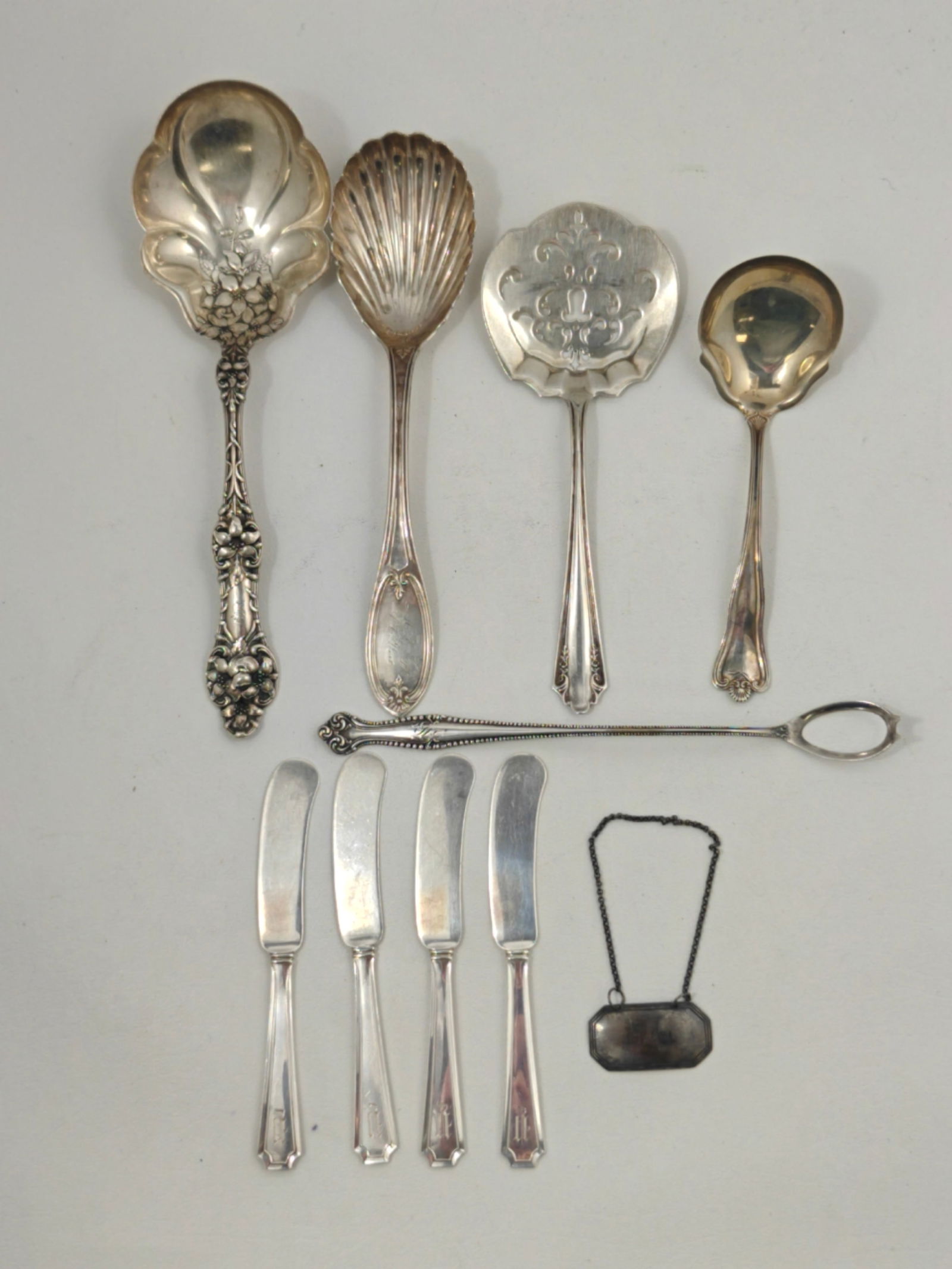 Assorted Sterling Serving and Tableware Group (1 of 11)