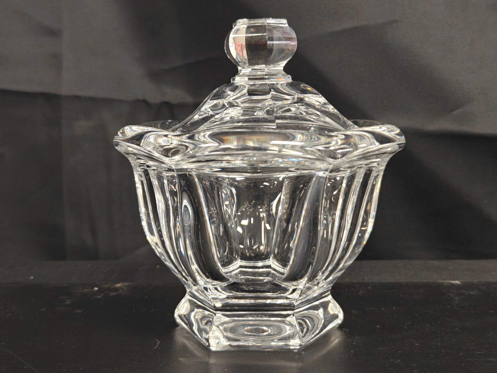 Baccarat France Cut Crystal Covered Candy Dish (1 of 5)