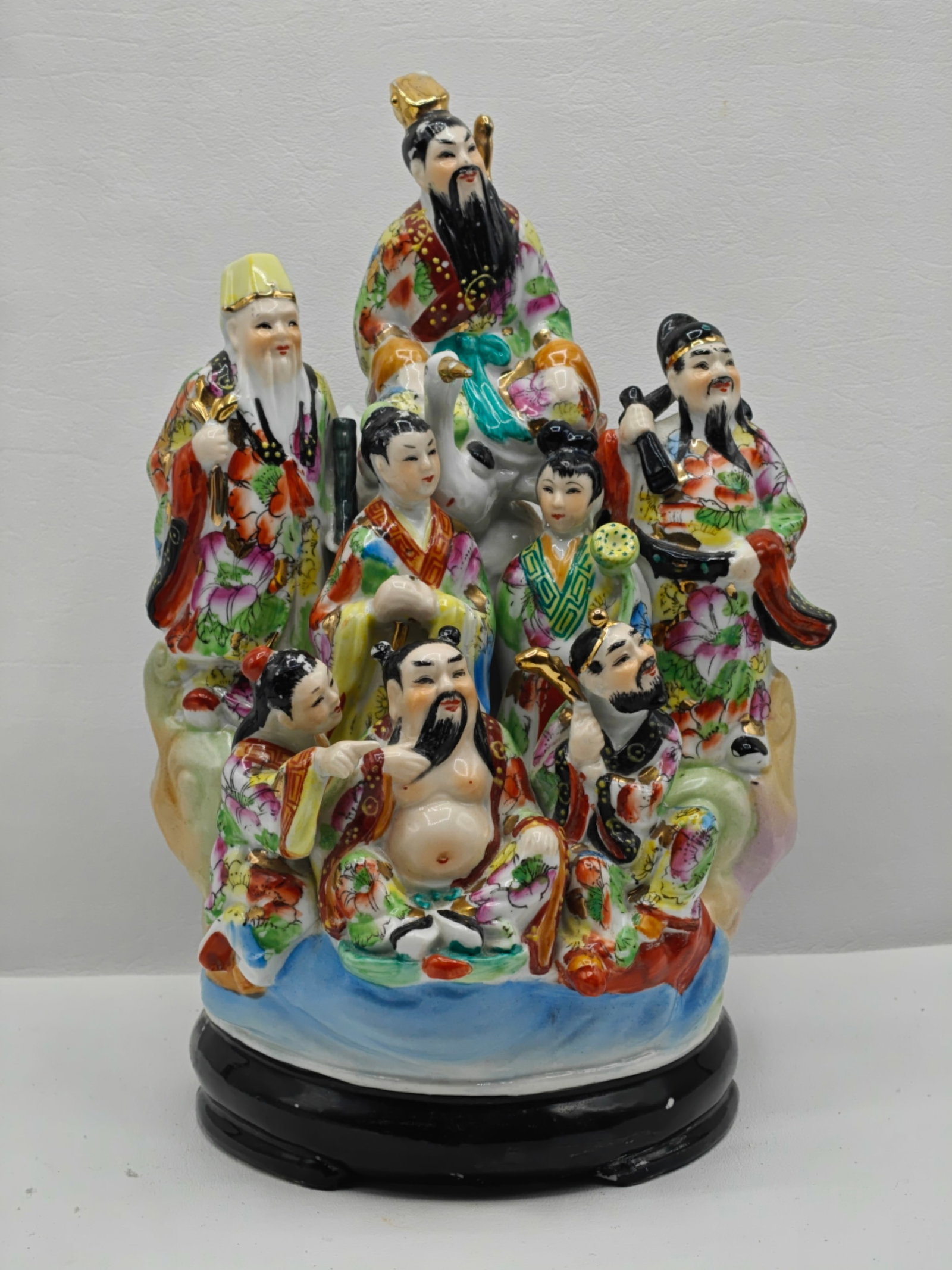 Chinese Porcelain Group of the Eight Immortals (Ba Xian) (1 of 8)
