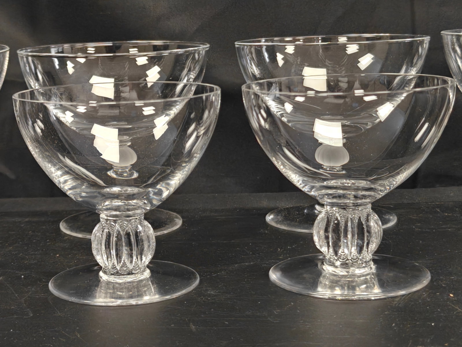 Six Lalique Crystal Compotes - 2