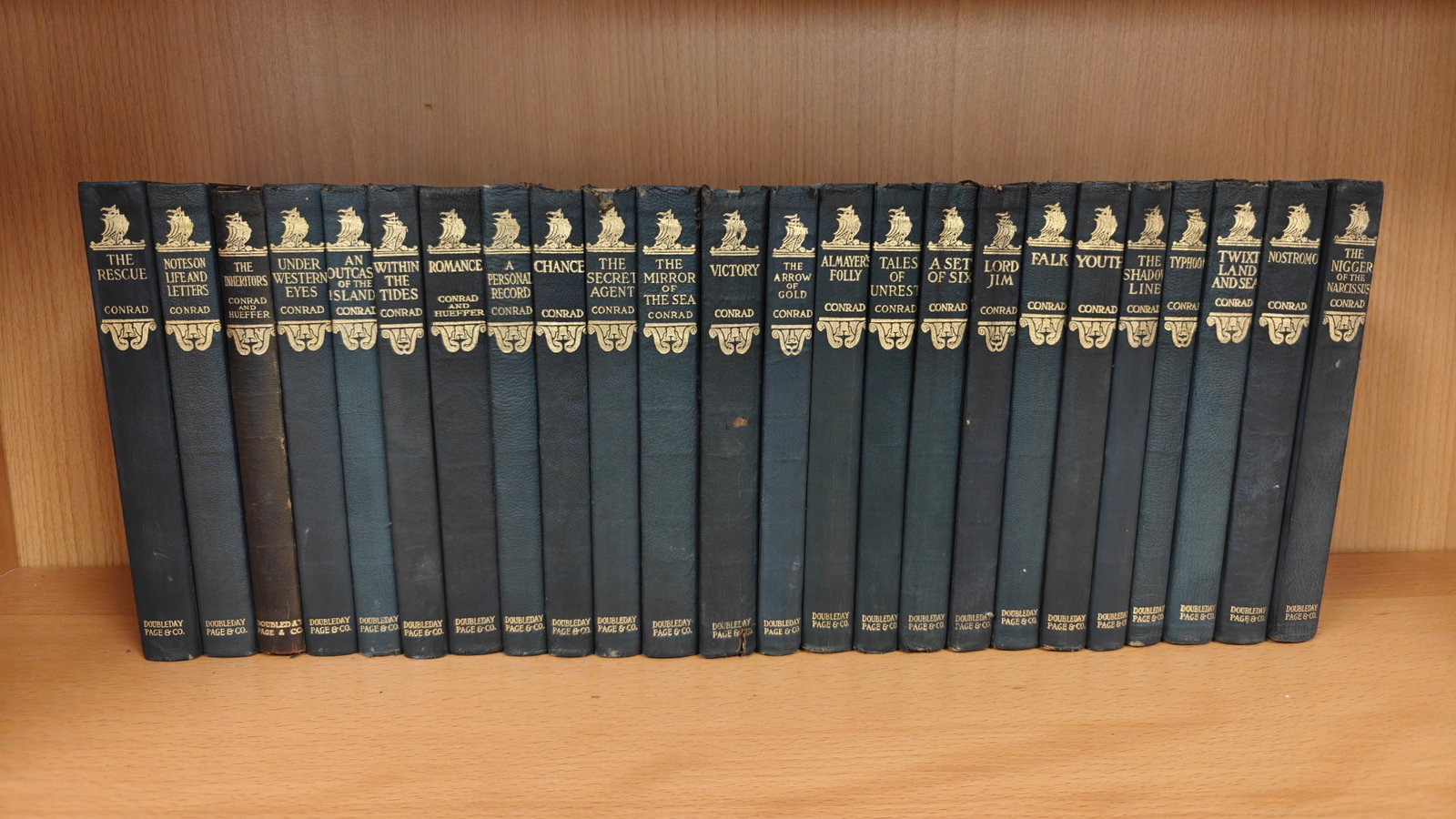 Complete 24-Volume Joseph Conrad Leather Bound Library, Doubleday 1922 (1 of 13)