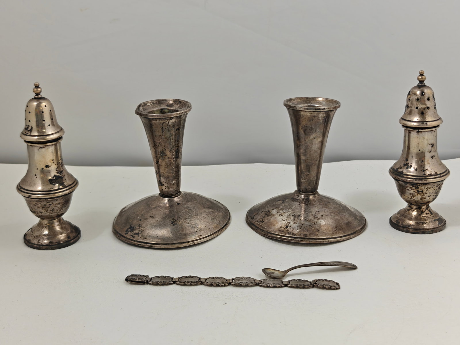 Assorted Sterling Silver Tableware & Jewelry Group (1 of 4)