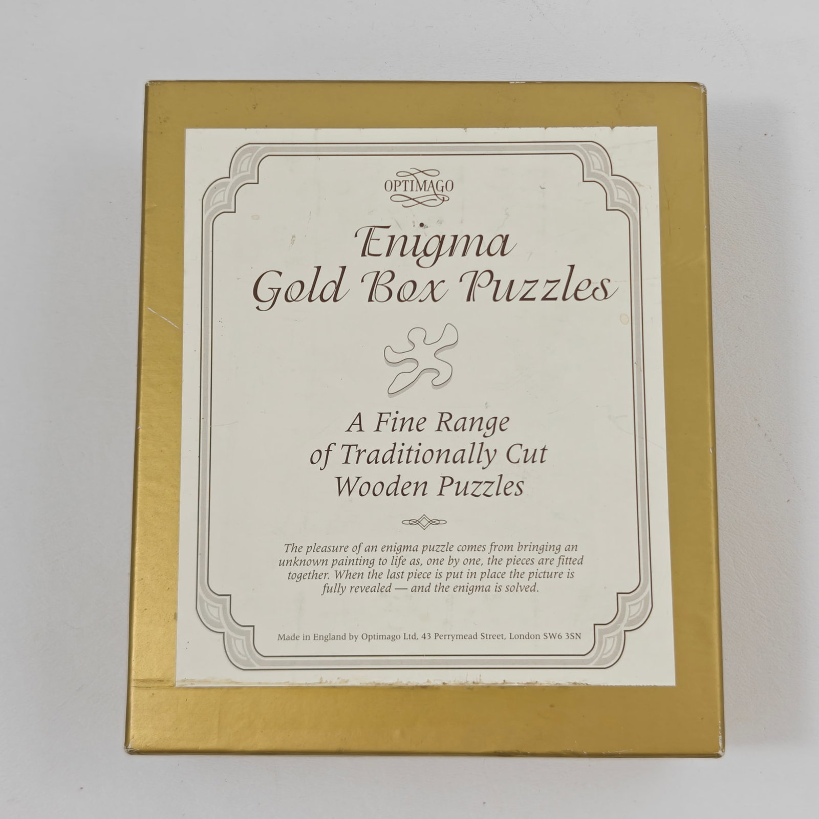 Optimago Enigma Gold Box Wooden Puzzle No. 2 "The Lands End" (262 Pieces) (1 of 9)