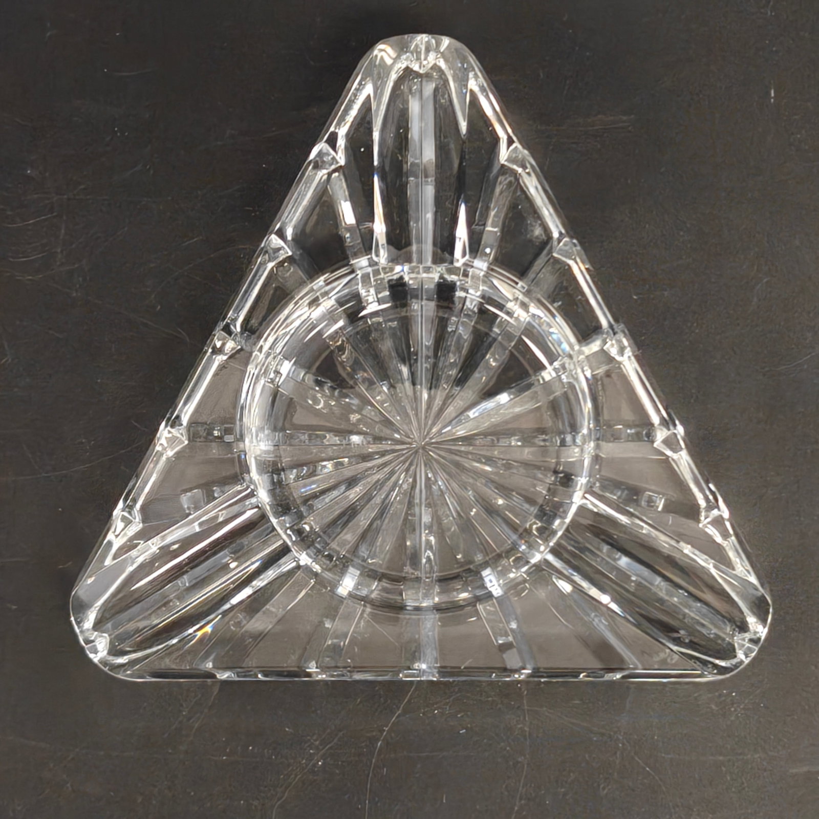Waterford Crystal Triangular Ashtray (1 of 3)
