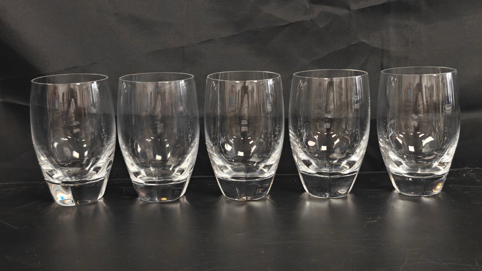 Set of 5 Lalique Highland Crystal Tumblers (1 of 4)