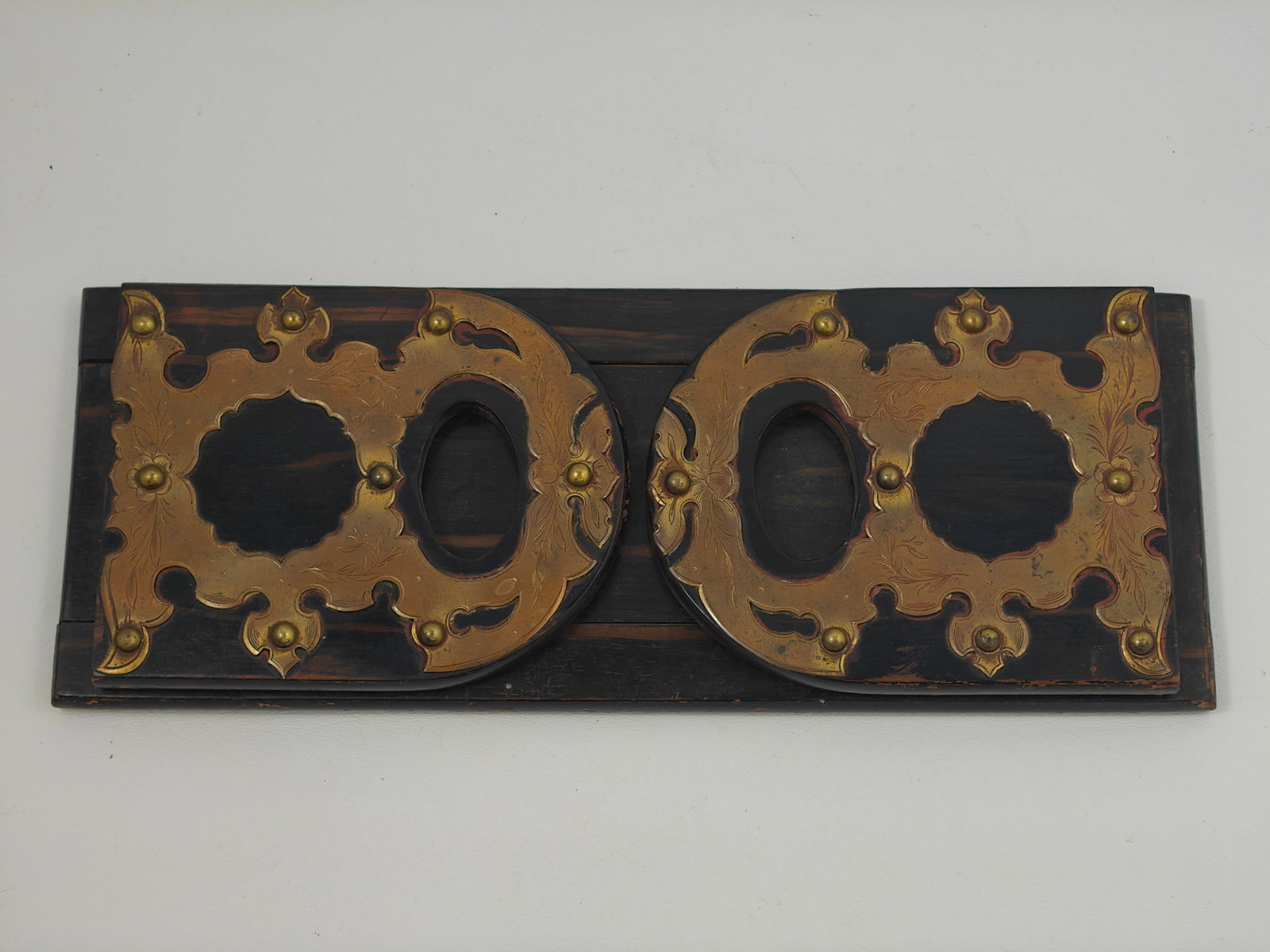 Victorian Brass-Mounted Expanding Book Slide (1 of 4)