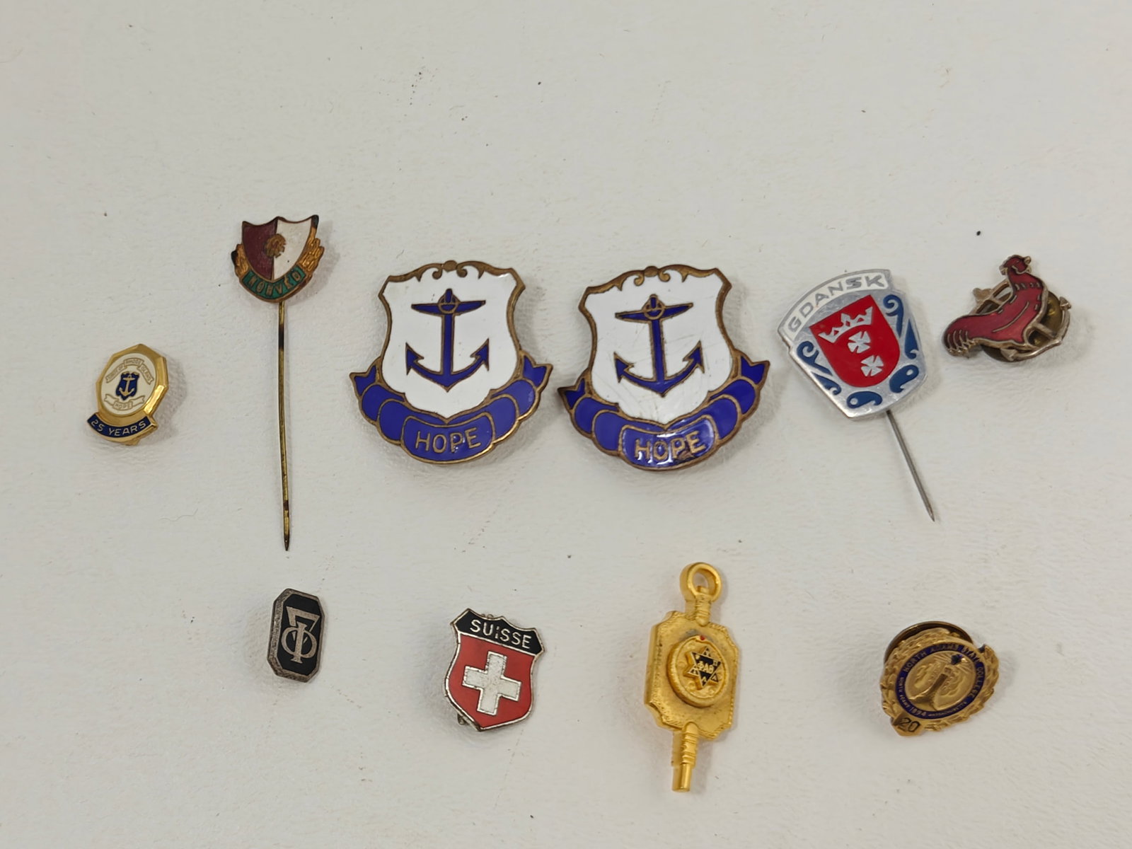 Collection of Vintage Military, Civic & Travel Lapel Pins (1 of 7)