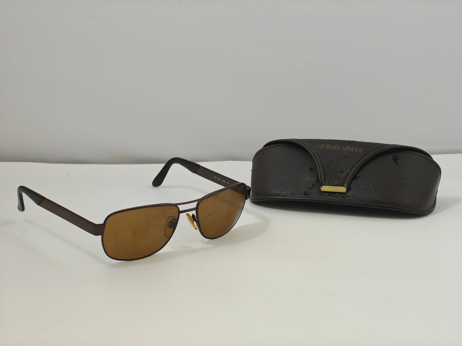 Giorgio Armani Model 667 Brown Sunglasses with Case (1 of 8)