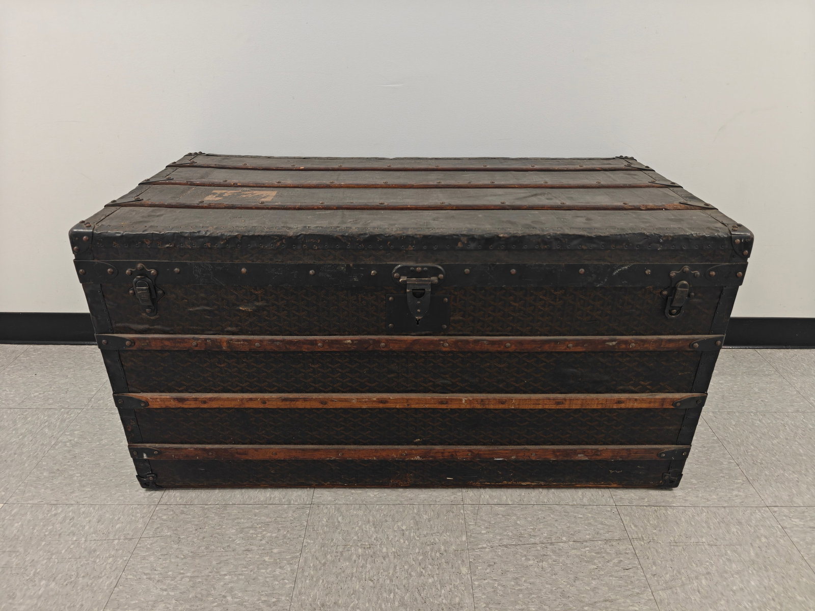 Early Goyard Goyardine Steamer Trunk (1 of 19)