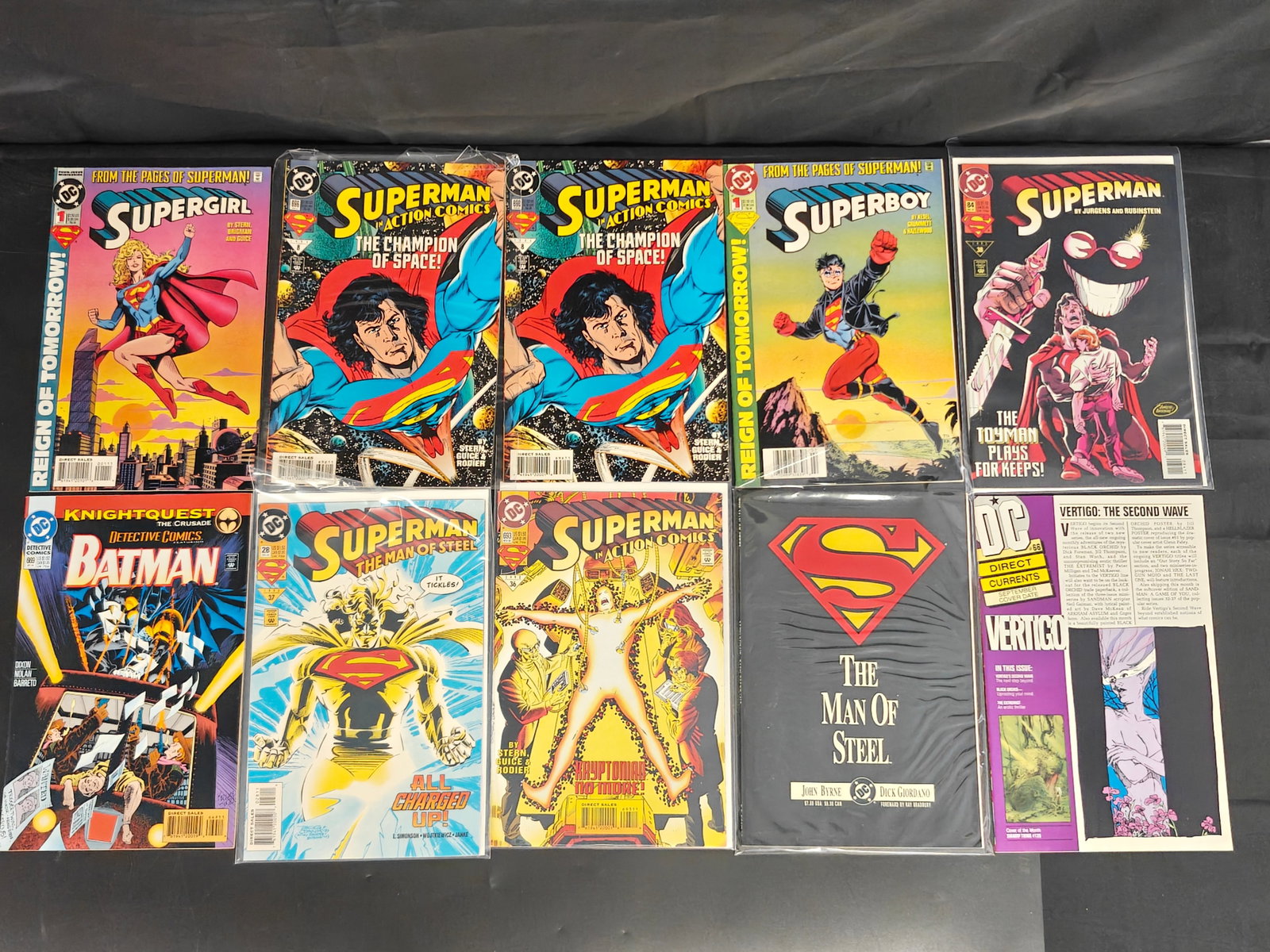 Collection of 10 DC Comics Featuring Superman, Superboy, Supergirl & Batman, 1987?1994 (1 of 7)