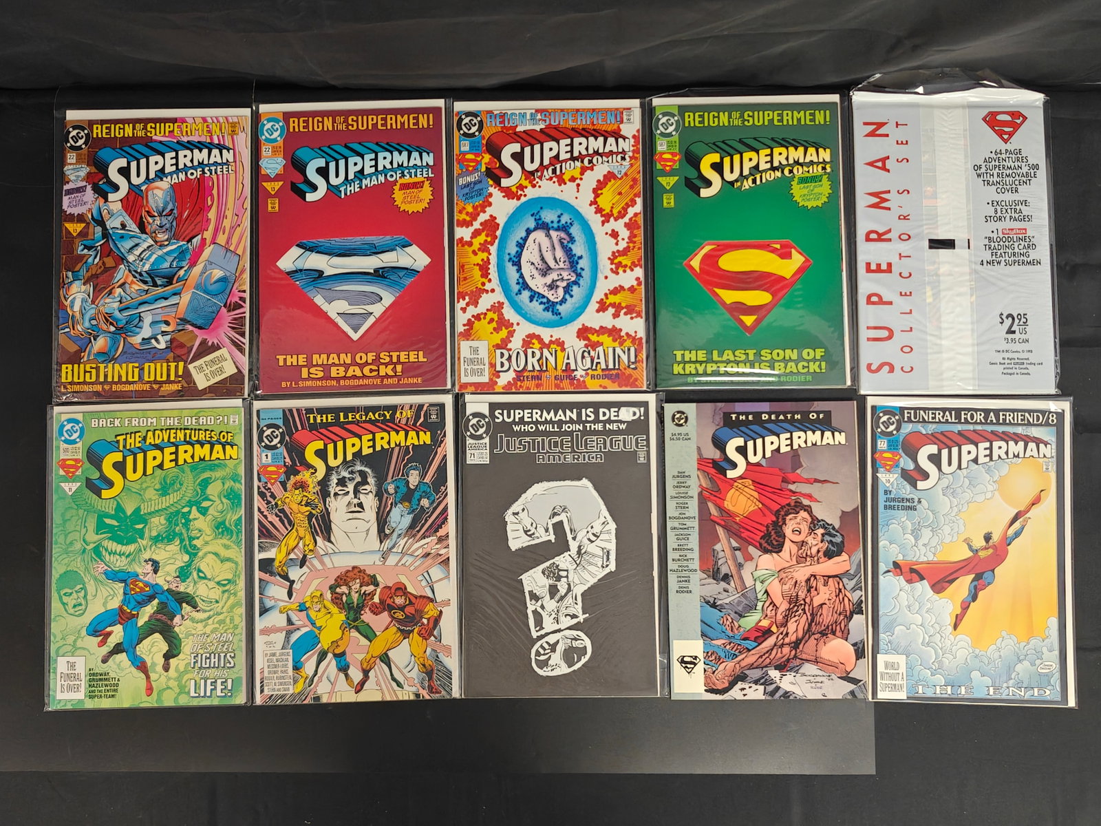 Superman Comic Book Collection (10 Issues) ? Death & Return of Superman (1 of 8)