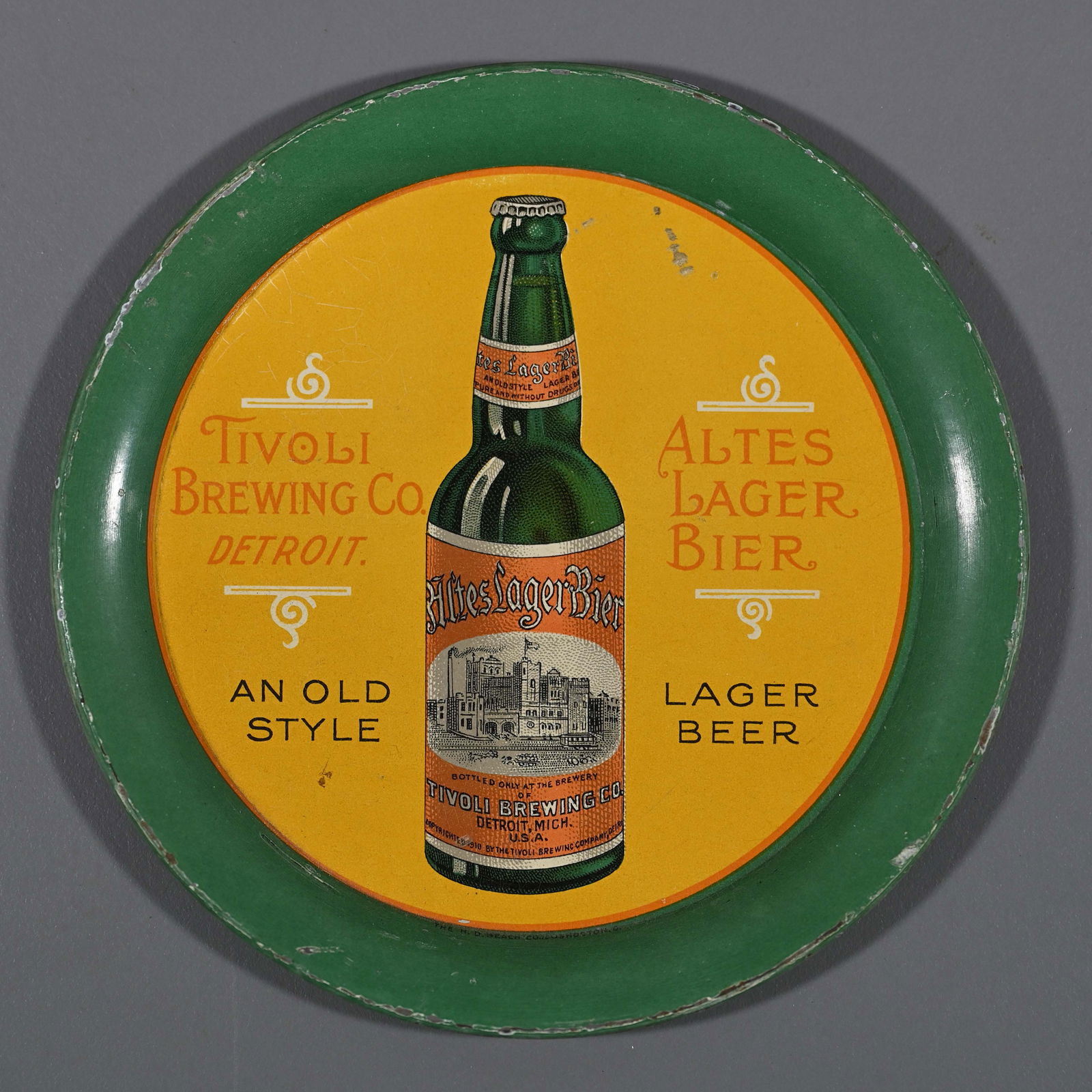 Tivoli Brewing Co Detroit Altes Lager Bier Tip Tray (1 of 2)