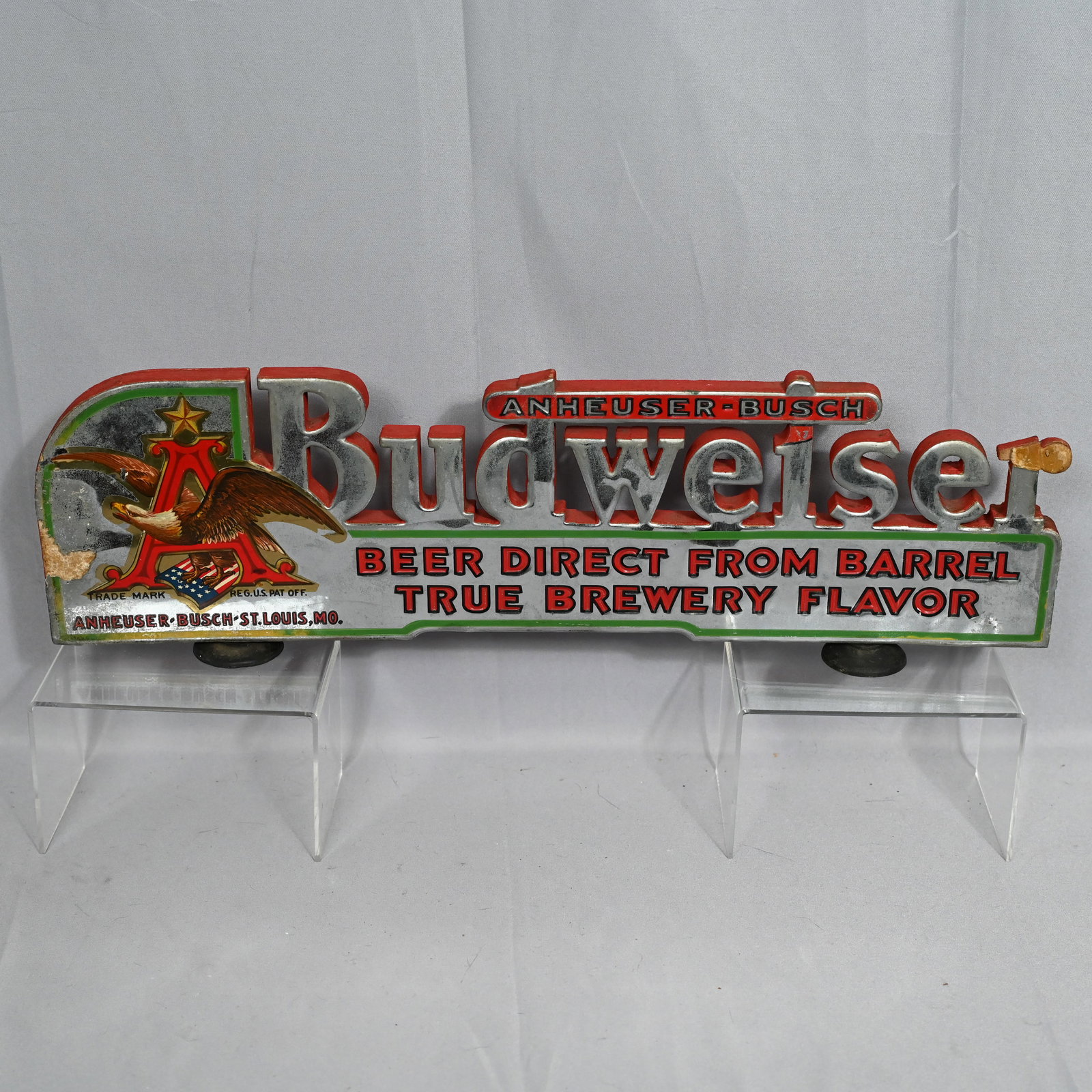 Anheuser Busch Budweiser Beer Direct Shelf Talker Sign Beer (1 of 8)