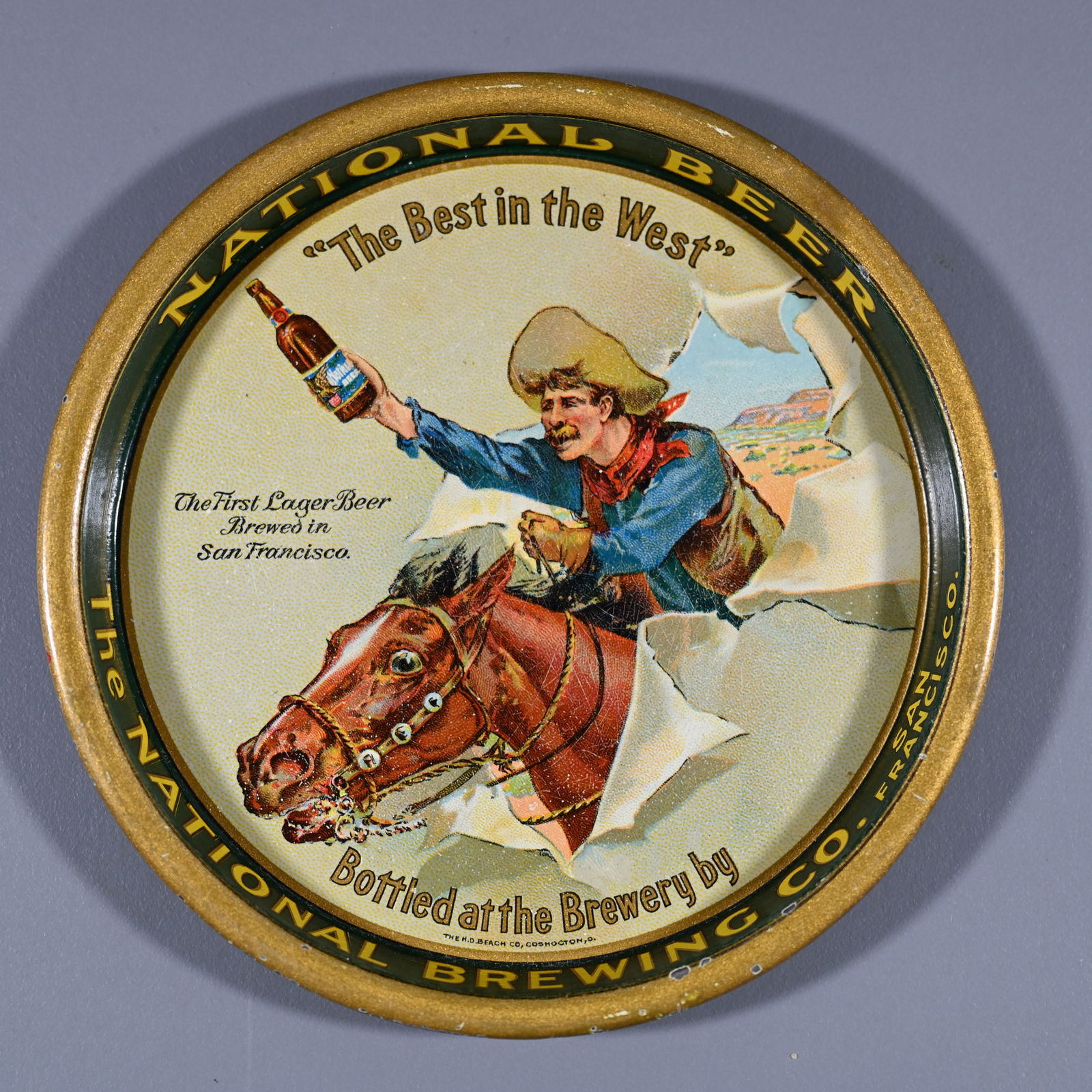 Tip Tray - National Beer - Brewing San Francisco Cowboy (1 of 2)