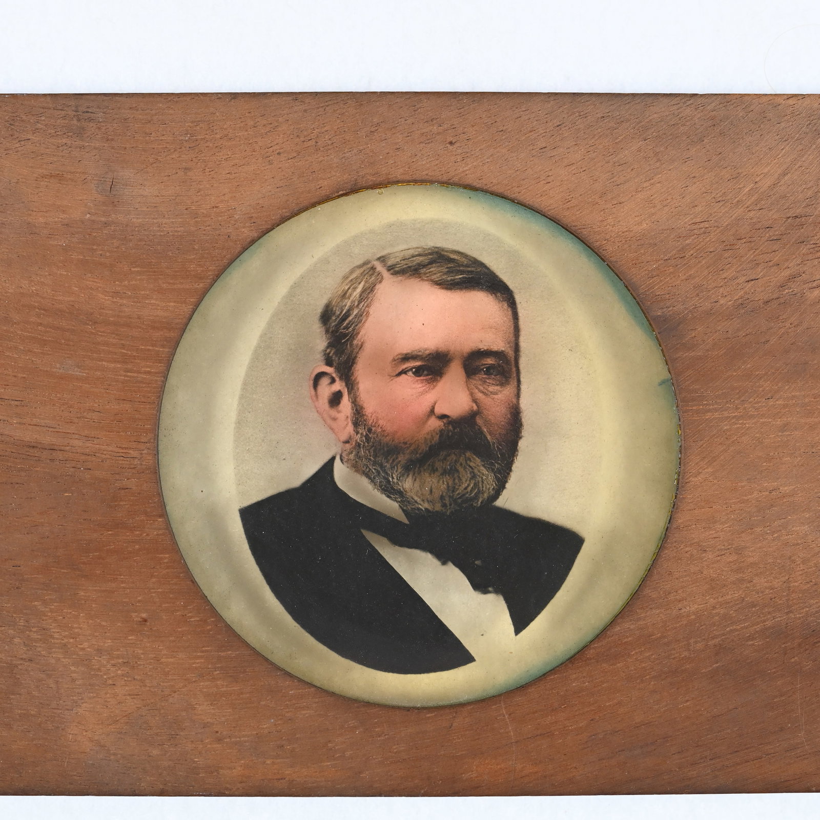 Political - Ulysses Grant Magic Lantern Wood & Glass Slide (1 of 5)
