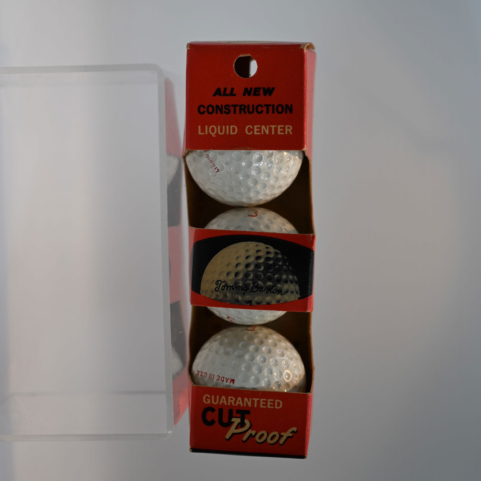 Du Pont Neoprene HC Golf Balls - Sleeve of 3 - Unused: Appear new, unused. Famous Tommy Barton Signature on the end.