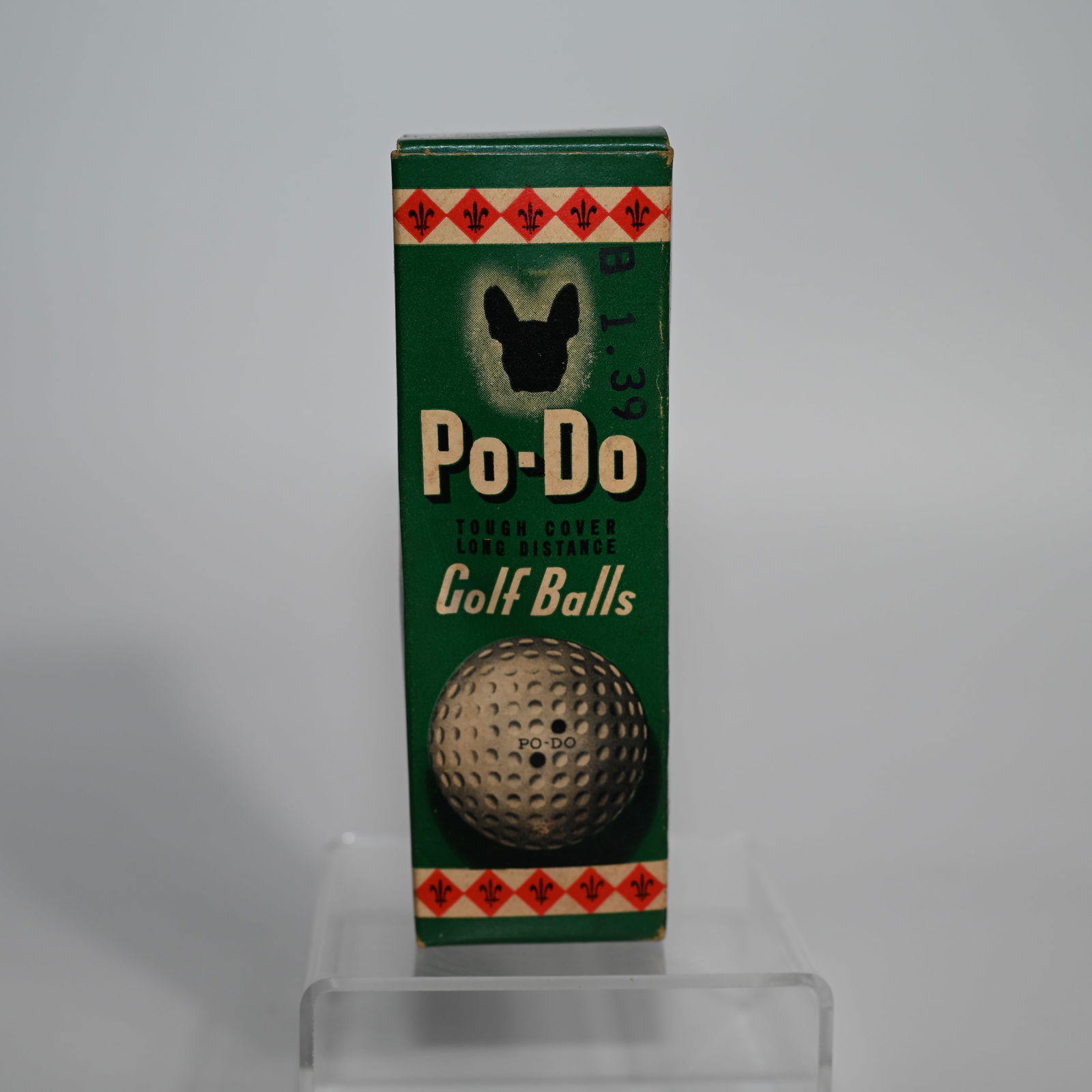 Po-Do Golf Balls - Sleeve of 3 - Unused: Sleeve retains original inner packaging. On the side, it says Sold Exclusively by Walgreen Drug Stores.