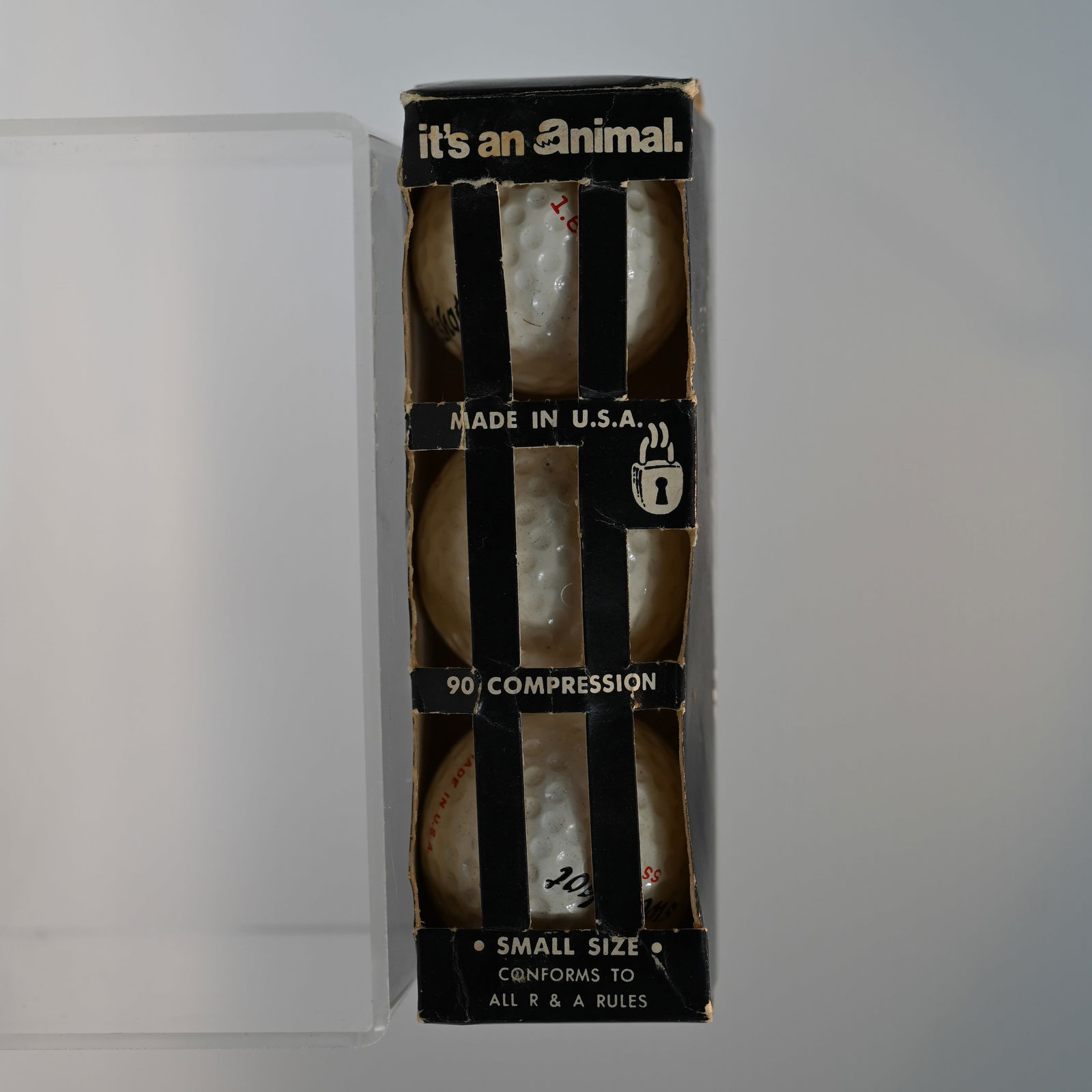 Sweetshot SS Plus Golf Balls - Sleeve of 3 - Unused: An unopened sleeve. Labeled "it's an Animal"