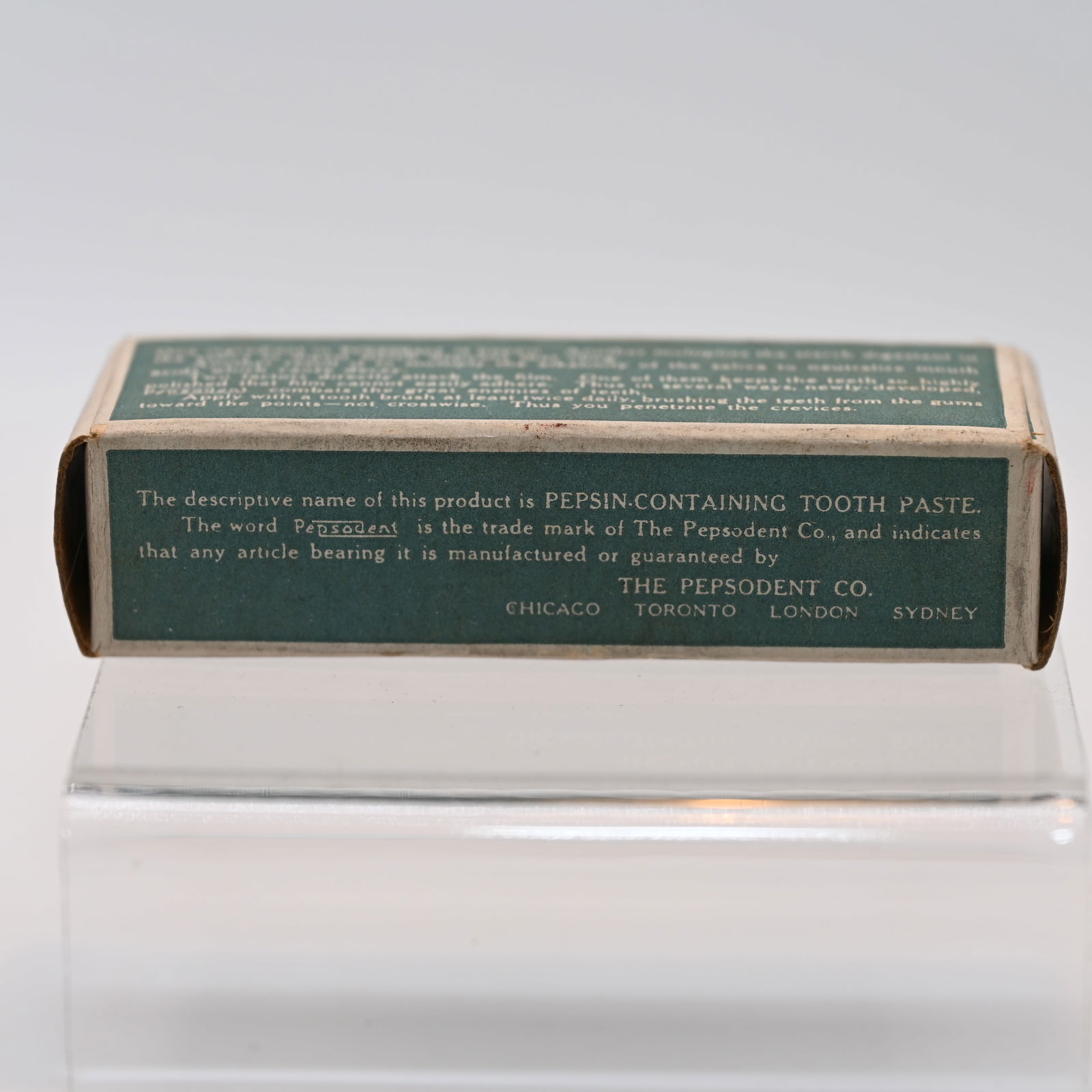 Pepsin Containing Tooth Paste Pepsodent - Sample Size - 2