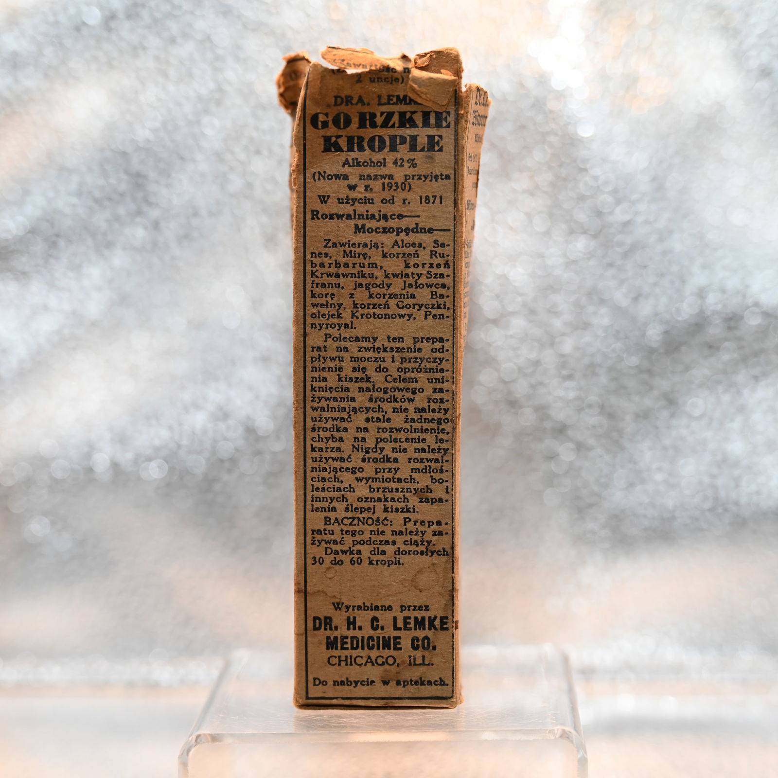 Dr. Lemke s Bitter Drops - Laxative - Diuretic - 7