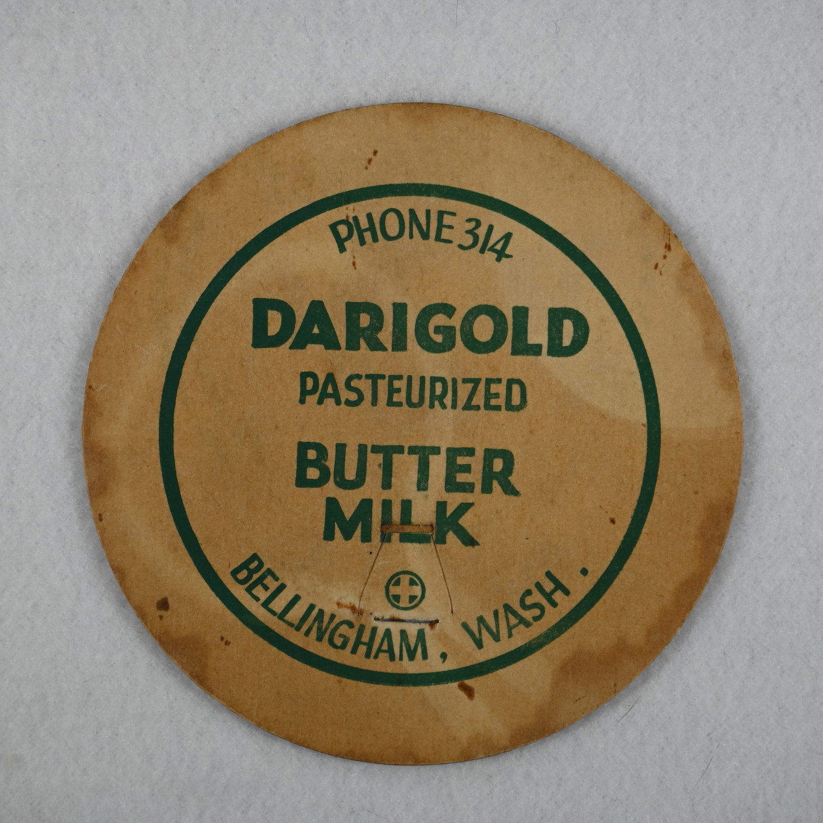2 - Darigold Pasteurized Butter Milk Caps - Bellingham Wasington (1 of 3)